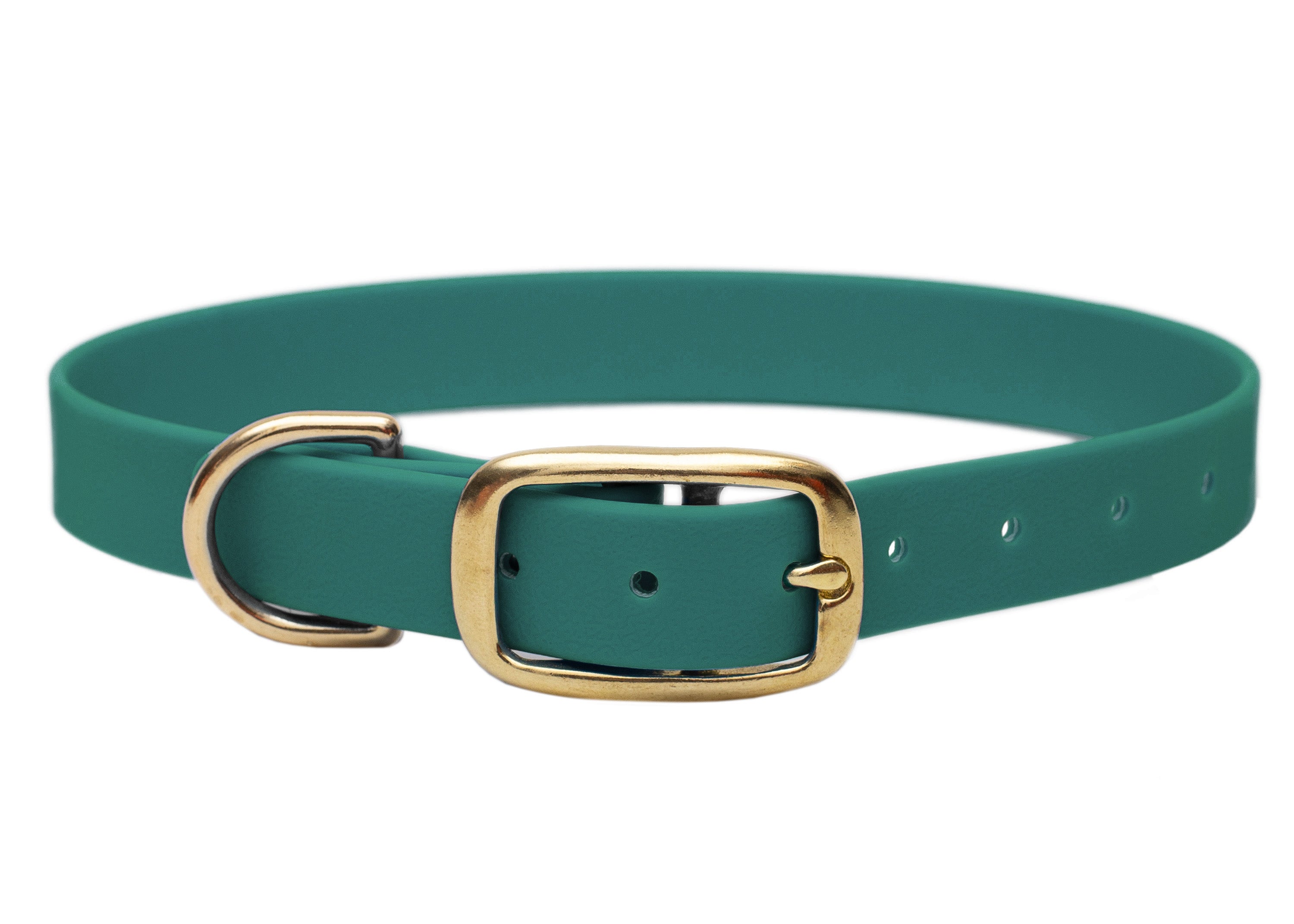 Biothane Halsband Waldgrün