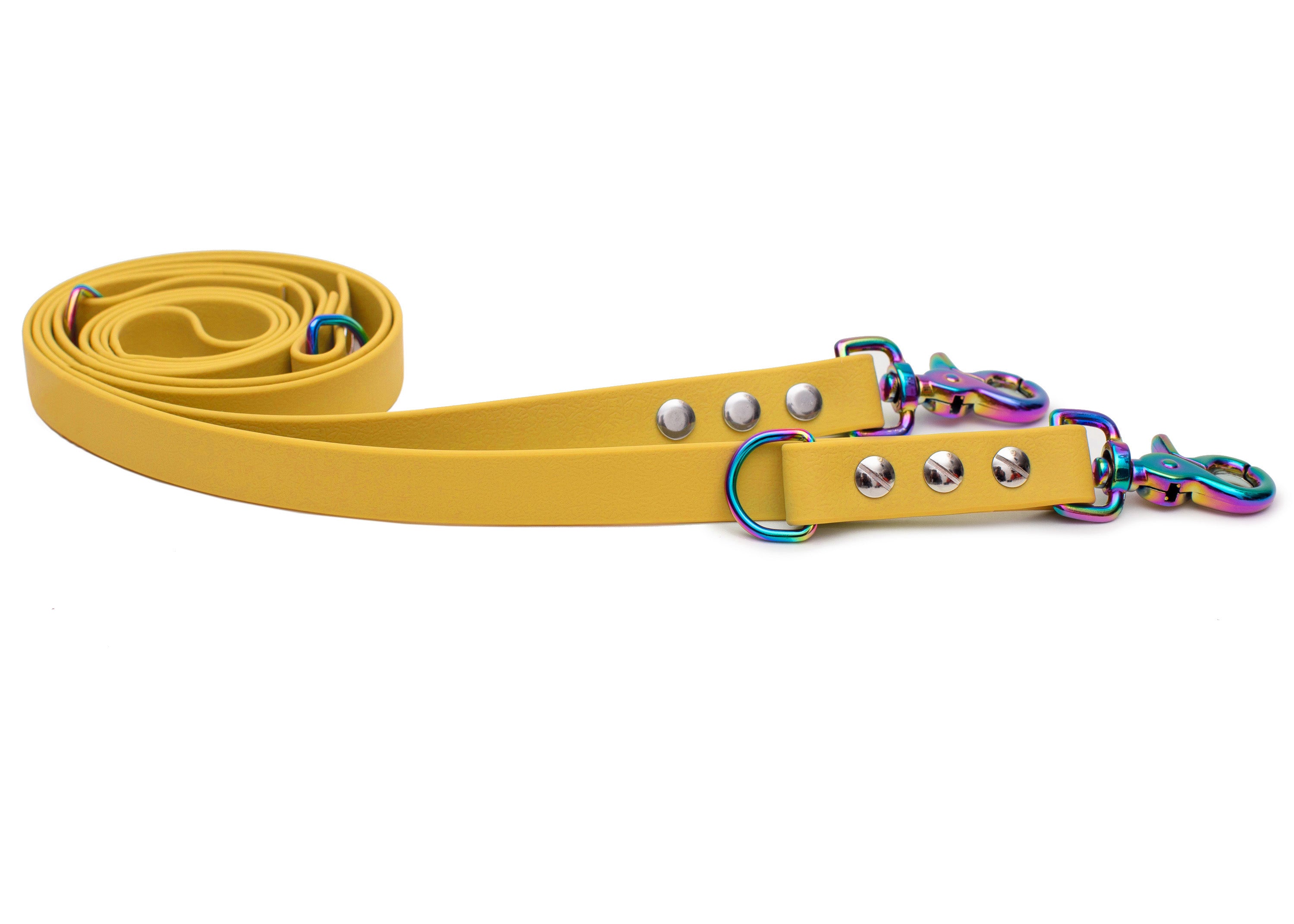 Biothane leash, sun yellow
