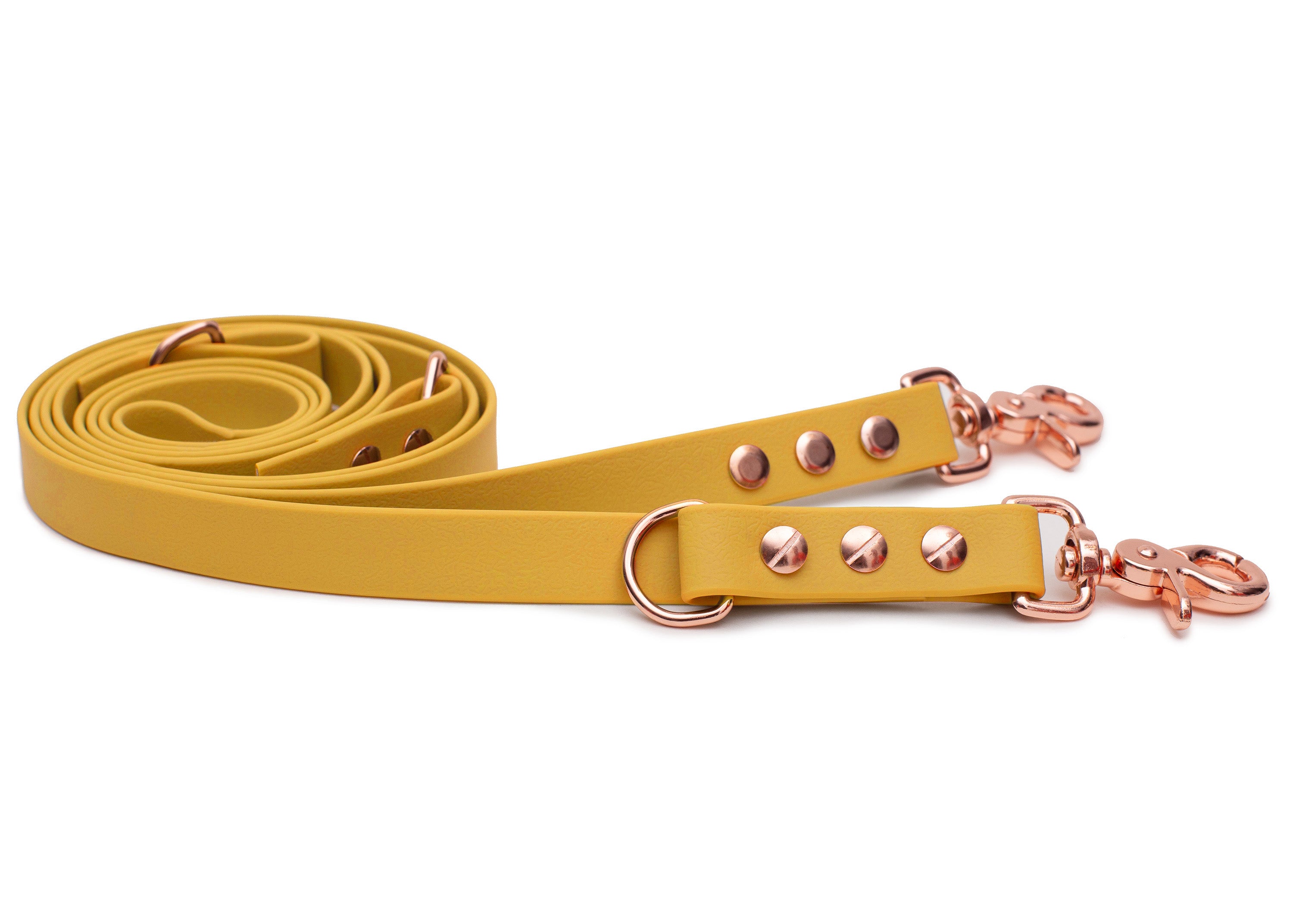 Biothane leash, sun yellow