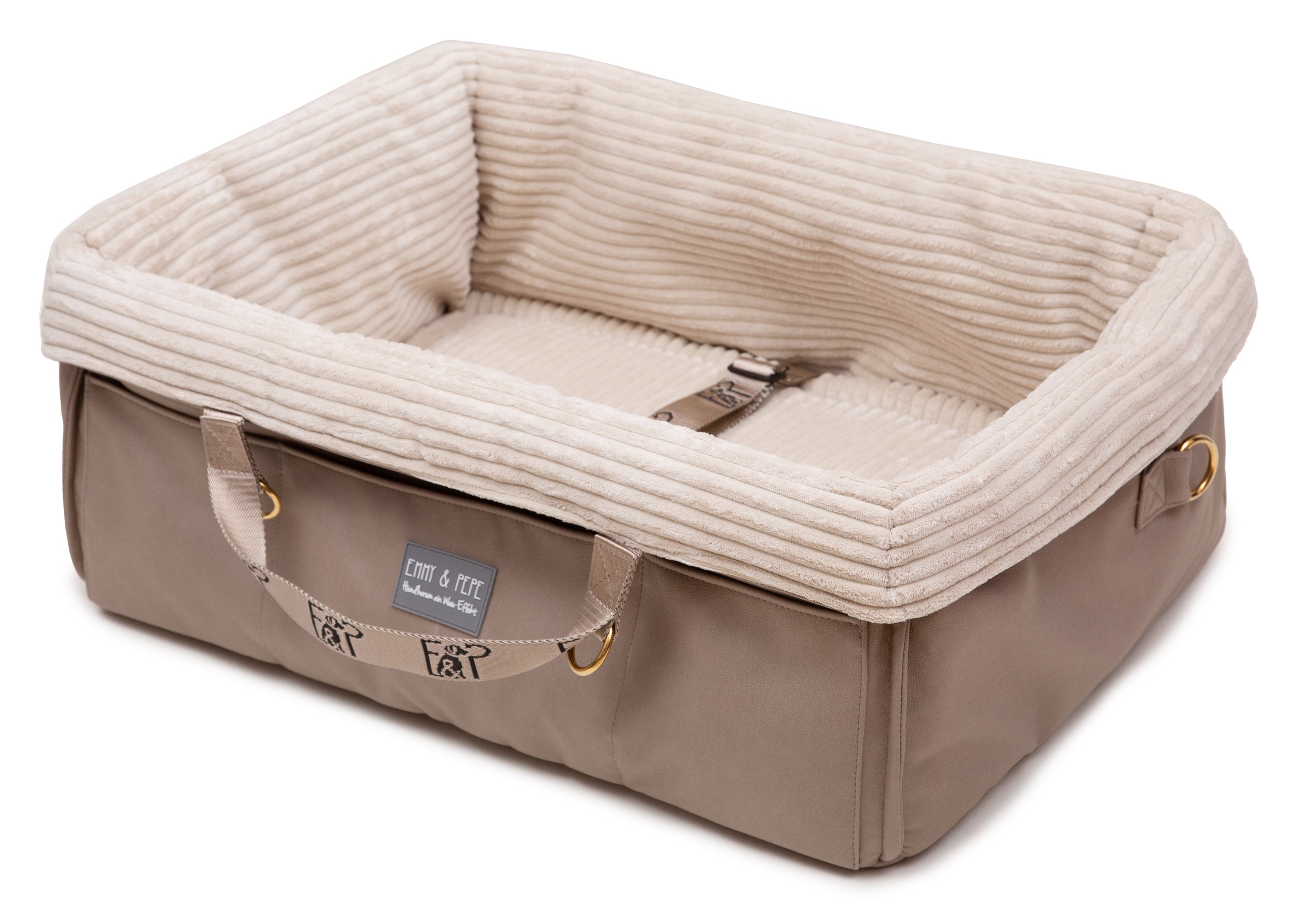 Reisebett für Hunde Wau-Snuggle Modell Heidi Oval / XS,Oval / S,Oval / M,Oval / L,Rechteckig / XS,Rechteckig / S,Rechteckig / M,Rechteckig / L Gray