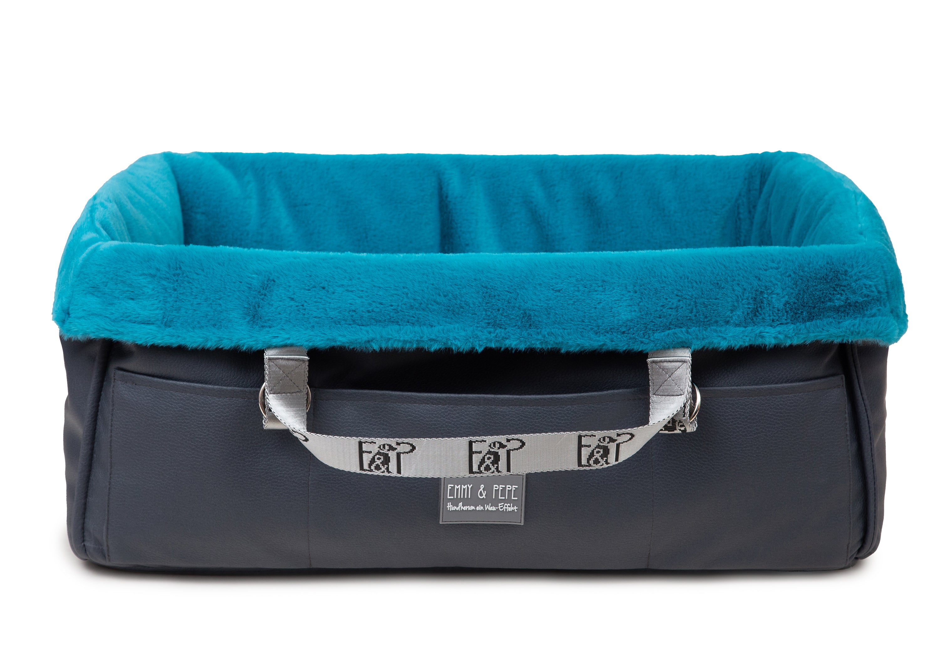 Reisekörbchen Wau-Snuggle mit umgeklappten Rand Midnight Oval / XS,Oval / S,Oval / M,Oval / L,Rechteckig / XS,Rechteckig / S,Rechteckig / M,Rechteckig / L Dark Slate Gray