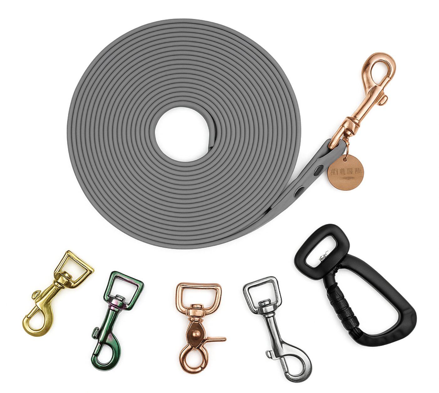 Schleppleine Superflex Grau