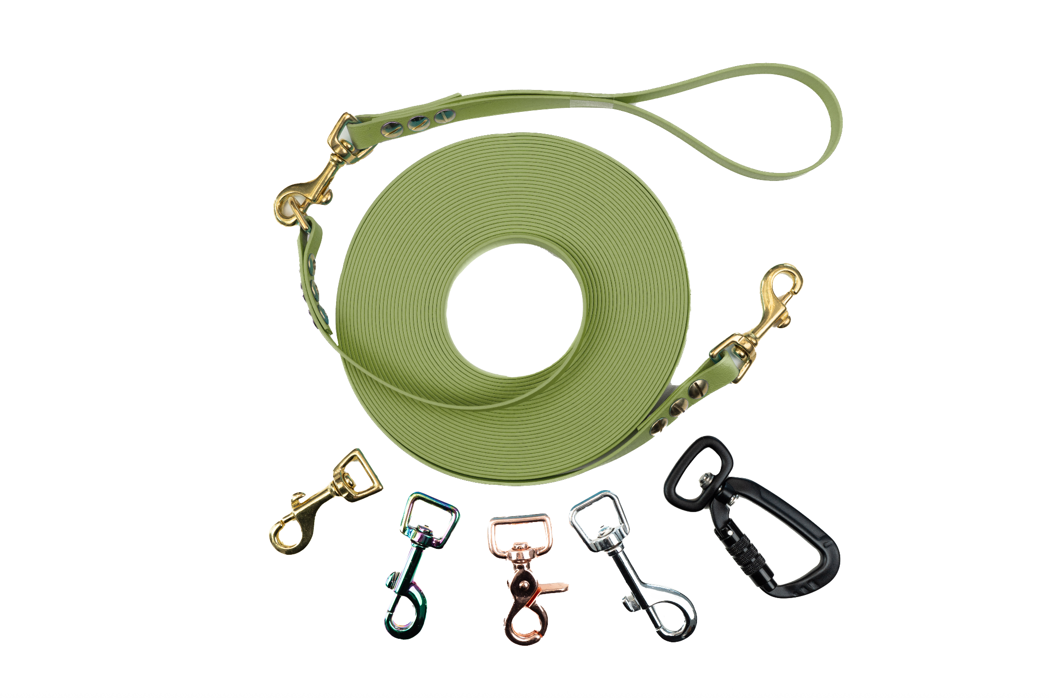 Schleppleine mit abnehmbarer Handschlaufe Khaki