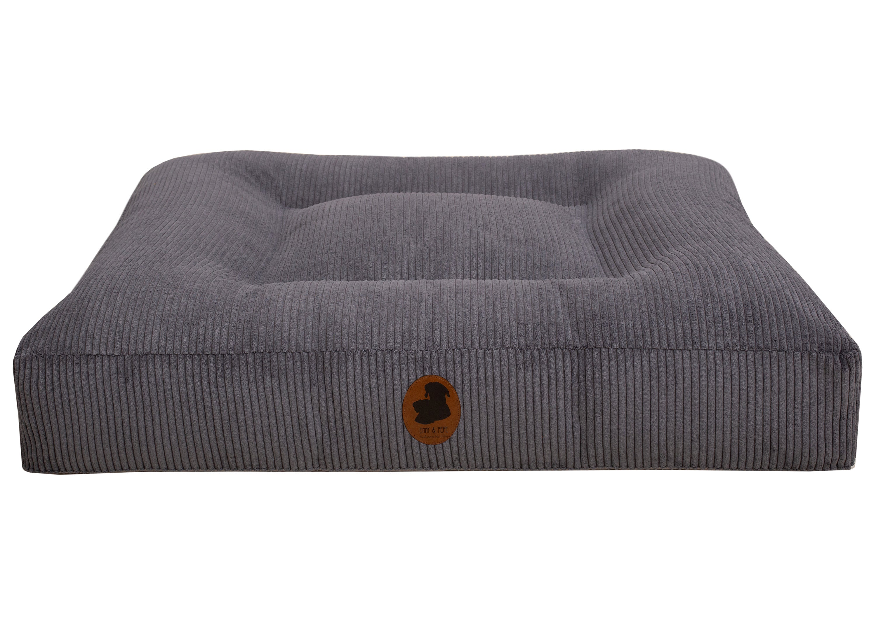 Wau-Bed orthopädisches Hundebett Cord Dark Grey / Eckig / S (80x60cm),Dark Grey / Eckig / M (100x80cm),Dark Grey / Eckig / L (120x100cm),Dark Grey / Eckig / XL (140x120cm) Dim Gray