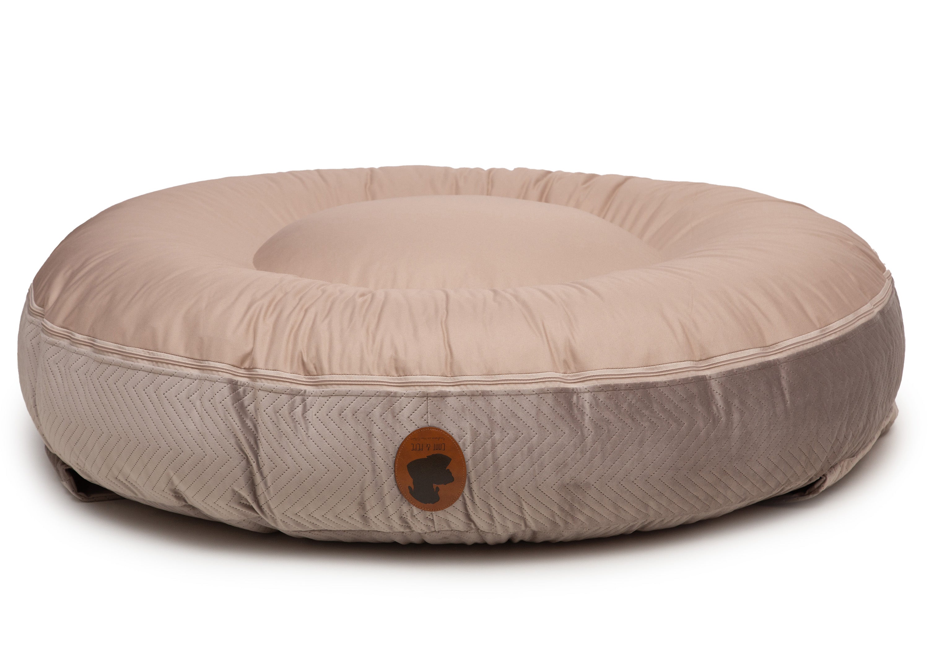 Wechselbezug orthopädisches Hundebett mit Höhle ZickZack Taupe / Oval / S (80x60cm),Taupe / Oval / M (100x80cm),Taupe / Oval / L (120x100cm),Taupe / Oval / XL (140x120cm),Taupe / Eckig / S (80x60cm),Taupe / Eckig / M (100x80cm),Taupe / Eckig / L (120x100cm),Taupe / Eckig / XL (140x120cm),Dark Grey / Oval / S (80x60cm),Dark Grey / Oval / M (100x80cm),Dark Grey / Oval / L (120x100cm),Dark Grey / Oval / XL (140x120cm),Dark Grey / Eckig / S (80x60cm),Dark Grey / Eckig / M (100x80cm),Dark Grey / Eckig / L (120x1