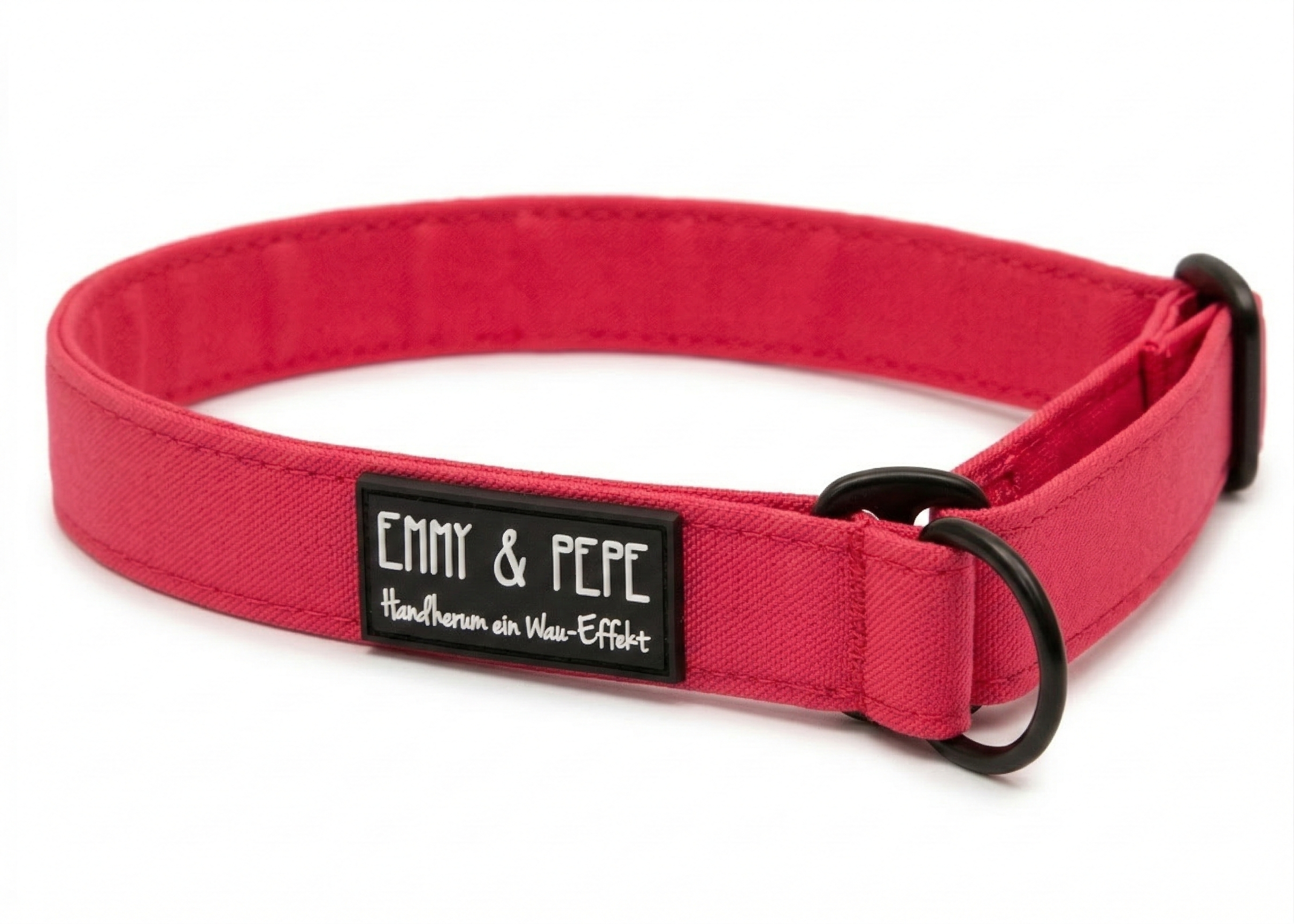 Zugstopp-Halsband Neon Pink