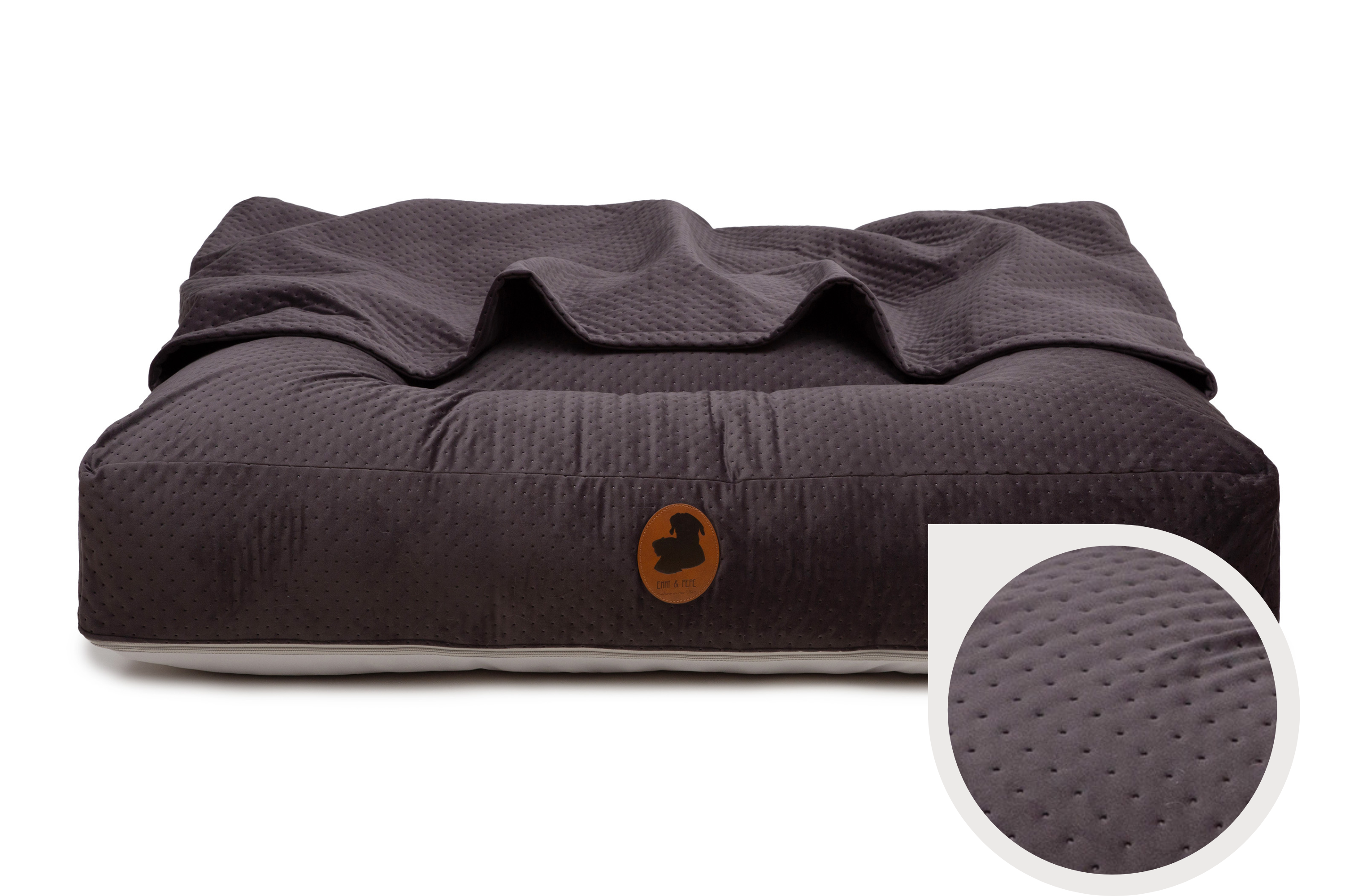 Wau-Bed orthopädisches Hundebett mit Höhle Dot Taupe / Oval / S (80x60cm),Taupe / Oval / M (100x80cm),Taupe / Oval / L (120x100cm),Taupe / Oval / XL (140x120cm),Taupe / Eckig / S (80x60cm),Taupe / Eckig / M (100x80cm),Taupe / Eckig / L (120x100cm),Taupe / Eckig / XL (140x120cm),Dark Grey / Oval / S (80x60cm),Dark Grey / Oval / M (100x80cm),Dark Grey / Oval / L (120x100cm),Dark Grey / Oval / XL (140x120cm),Dark Grey / Eckig / S (80x60cm),Dark Grey / Eckig / M (100x80cm),Dark Grey / Eckig / L (120x100cm),Dark