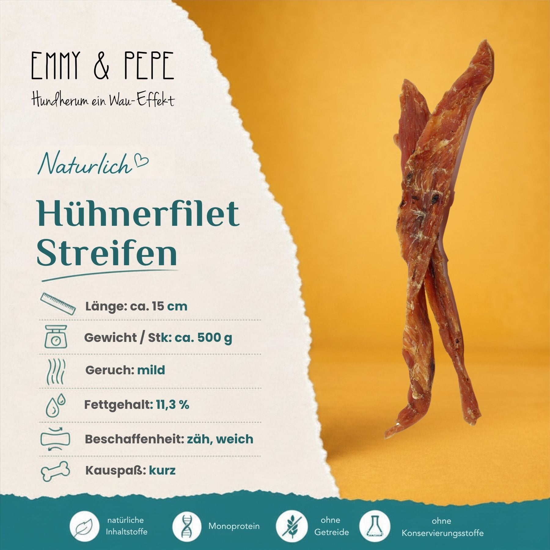 Wau-Knabber Hühnerfilet Streifen