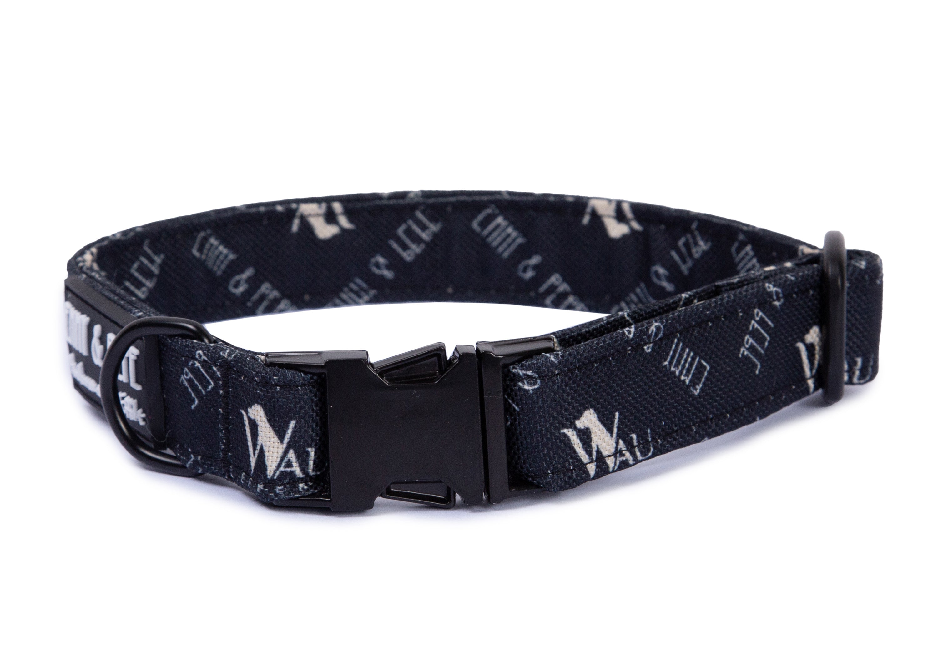 Hundehalsband "Wau-Effekt" Black EMMY&PEPE Hundehalsband "Wau-Effekt" Black EMMY&PEPE