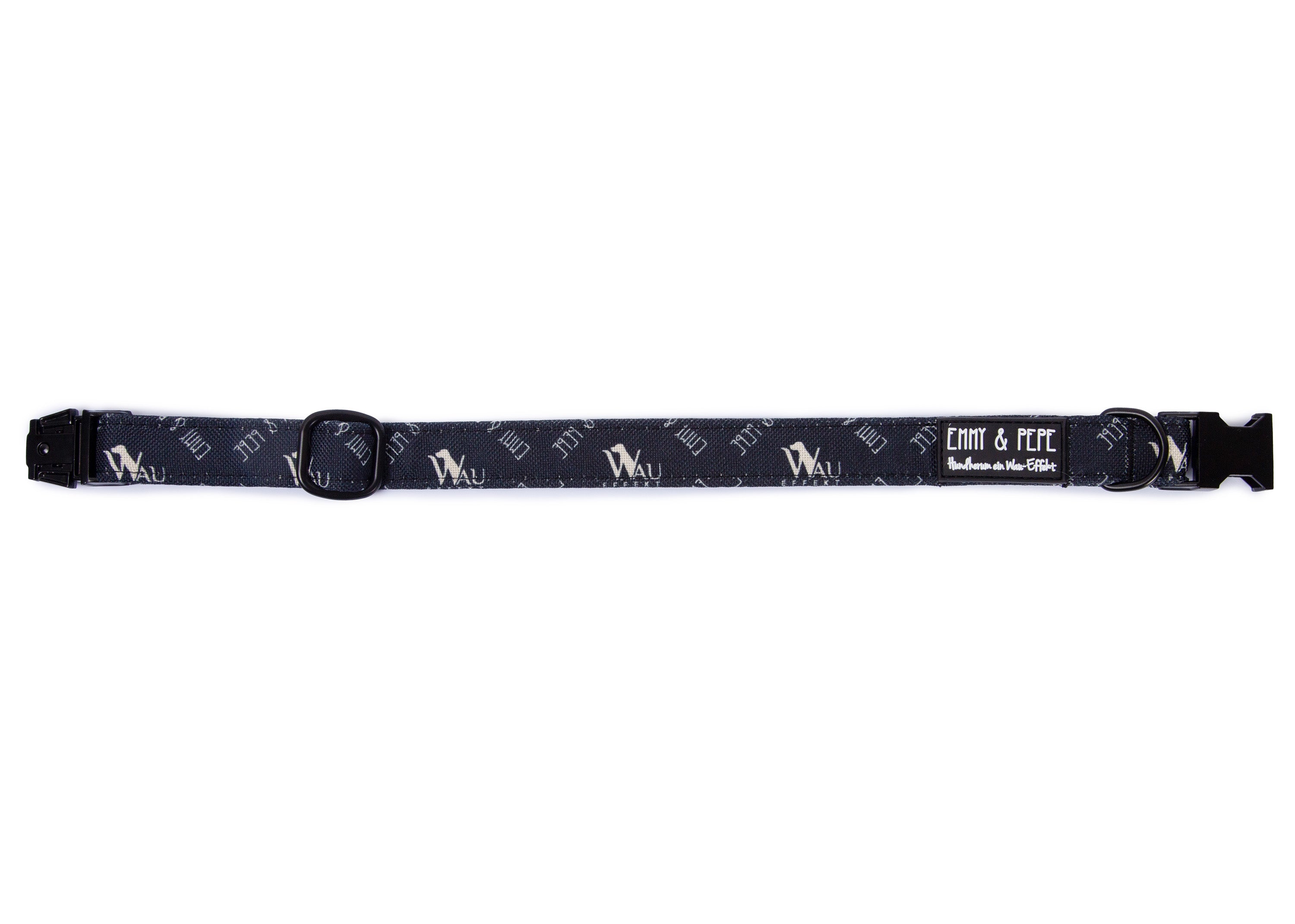 Hundehalsband "Wau-Effekt" Black 1.5cm,2cm,3cm,4cm,Safety,