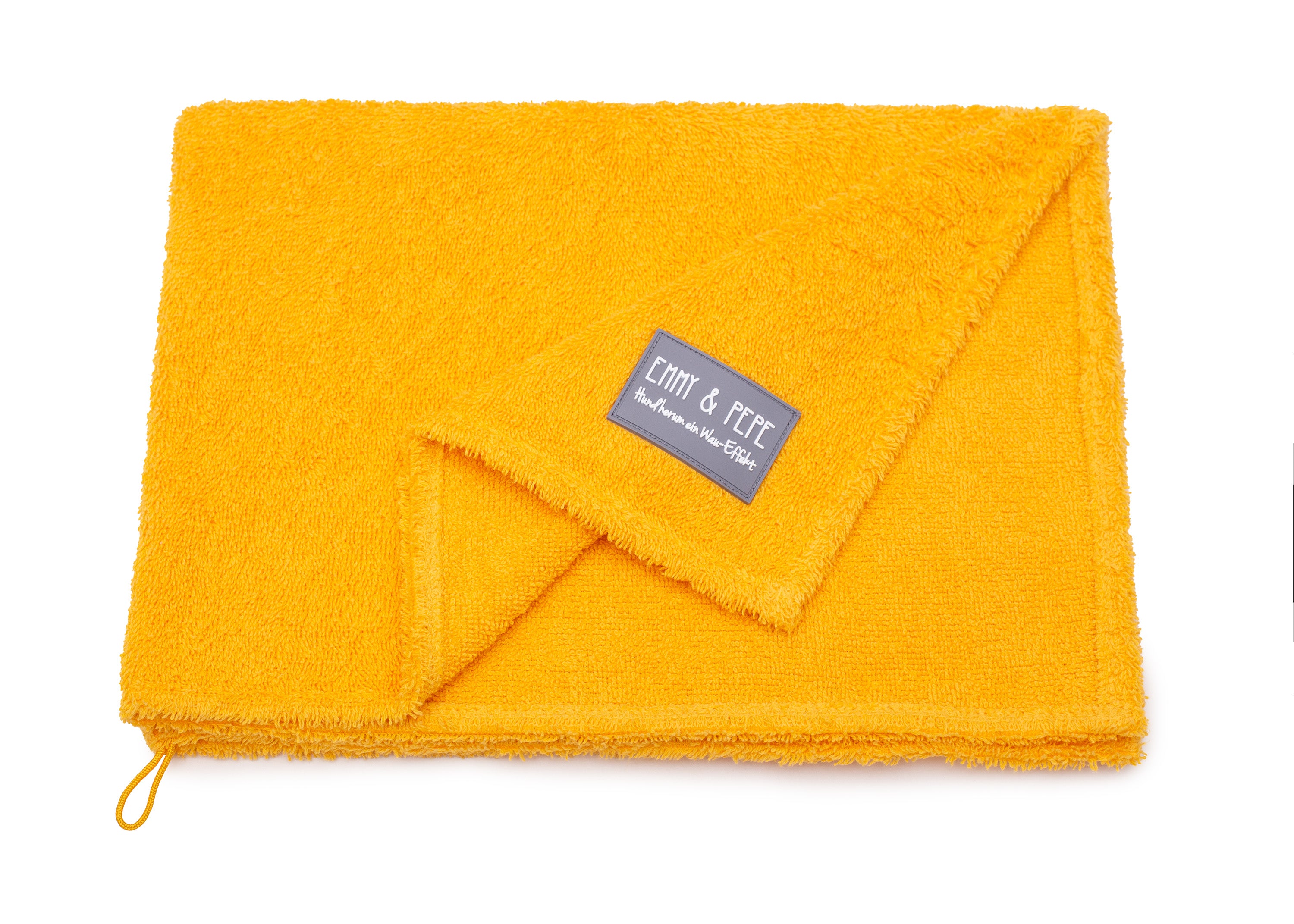 Hundehandtuch aus Bambusfaser Farbe Shiny Mustard S (70x50cm),M (100x70cm),L (140x100cm) Orange