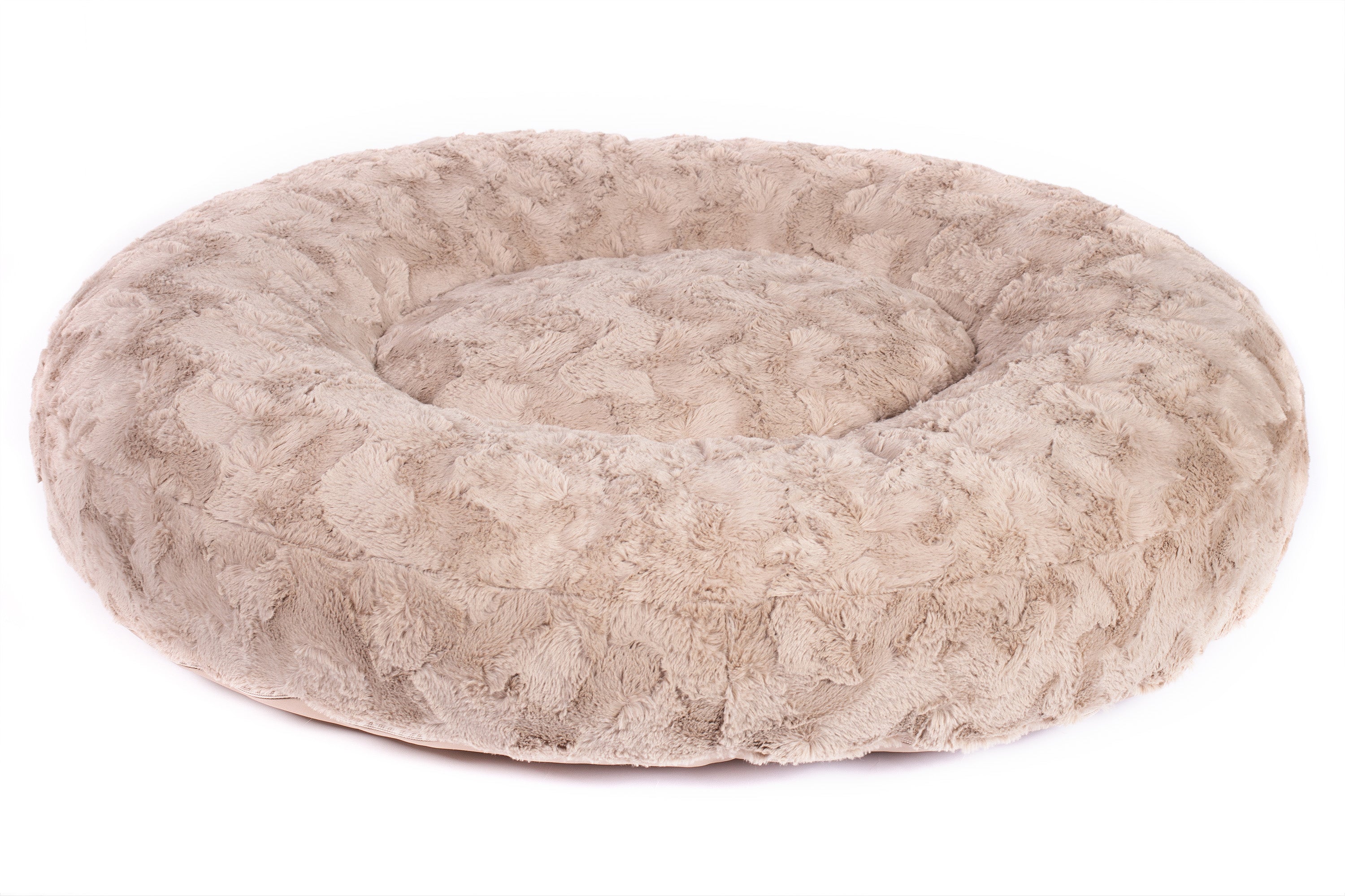 Wechselbezug für orthopädisches Hundebett Wild Wave Creme / Oval /
