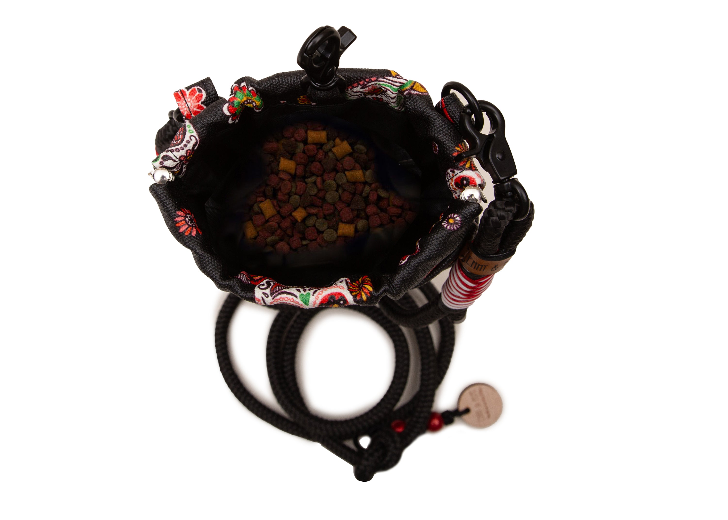 Wau-to-go Gassitasche Modell Santa Muerte Black