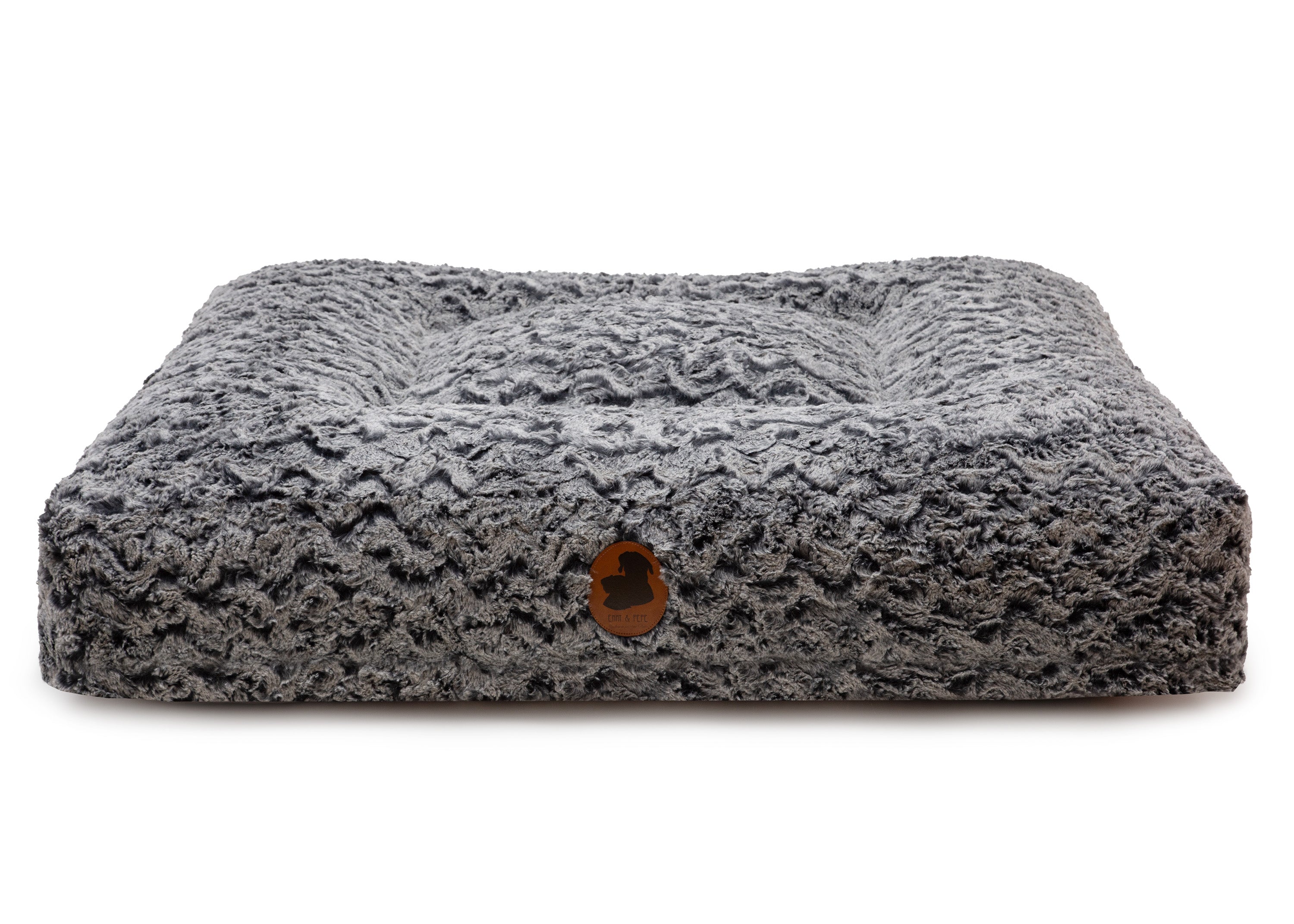 Wau-Bed orthopädisches Hundebett Black Wave Eckig /