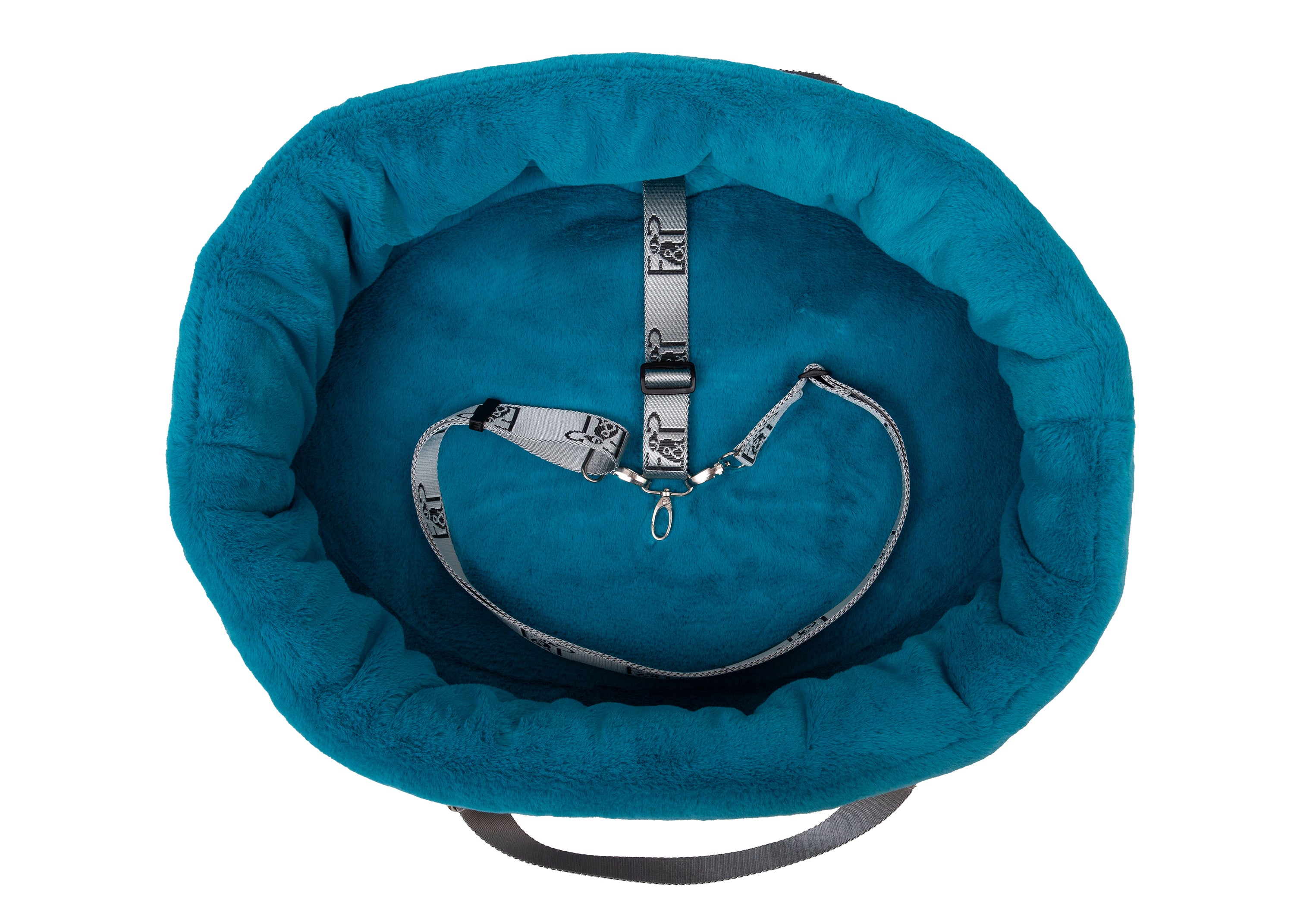 Wau-Snuggle Reisekörbchen für Hunde Midnight Oval Ansicht von oben