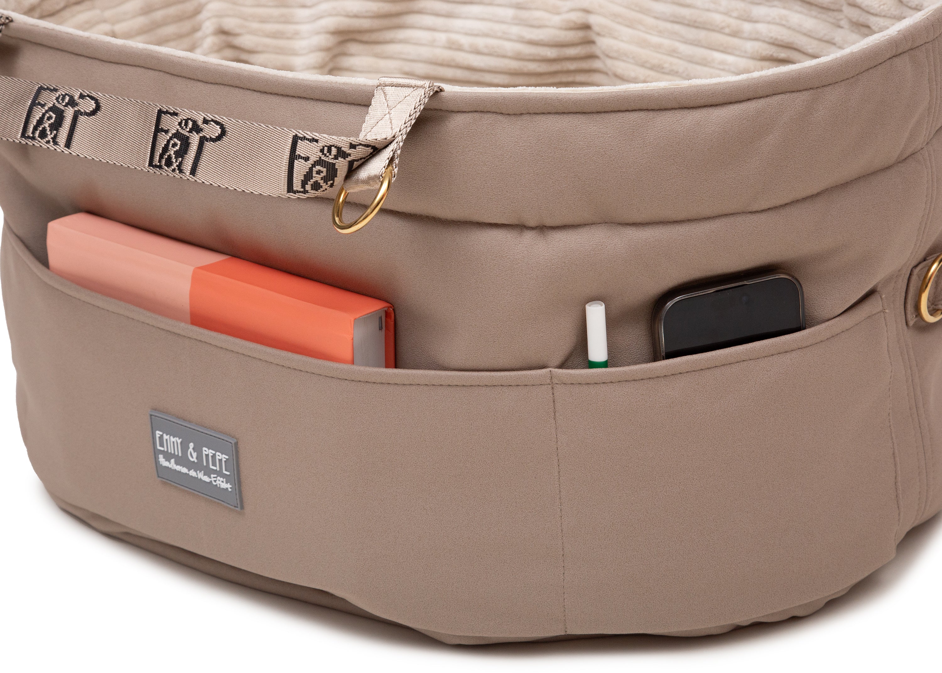 Wau-Snuggle Reisekörbchen für Hunde  Heidi Oval Detailansicht Taschen