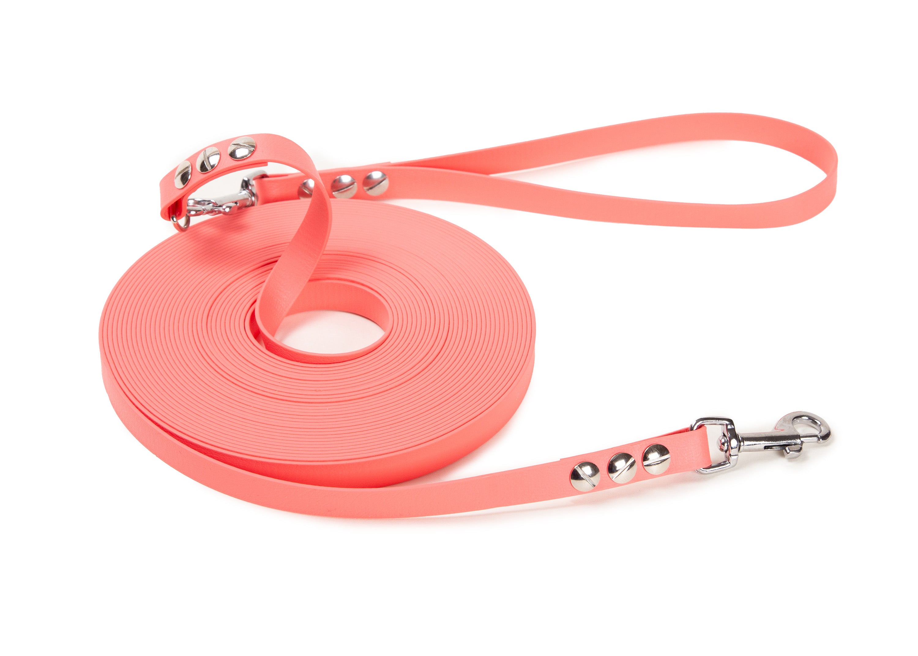 Schleppleine Super Flex Apricot Rosegold / 5m / 5m / 10 m oder 15 m, mit oder ohne abnehmbarer Handschlaufe