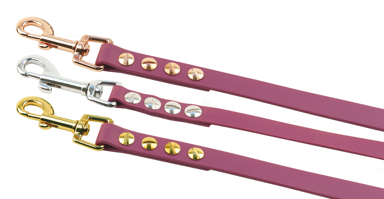 Schleppleine Super Flex Beere Rosegold / 5m / 10 m oder 15 m, mit oder ohne abnehmbarer Handschlaufe