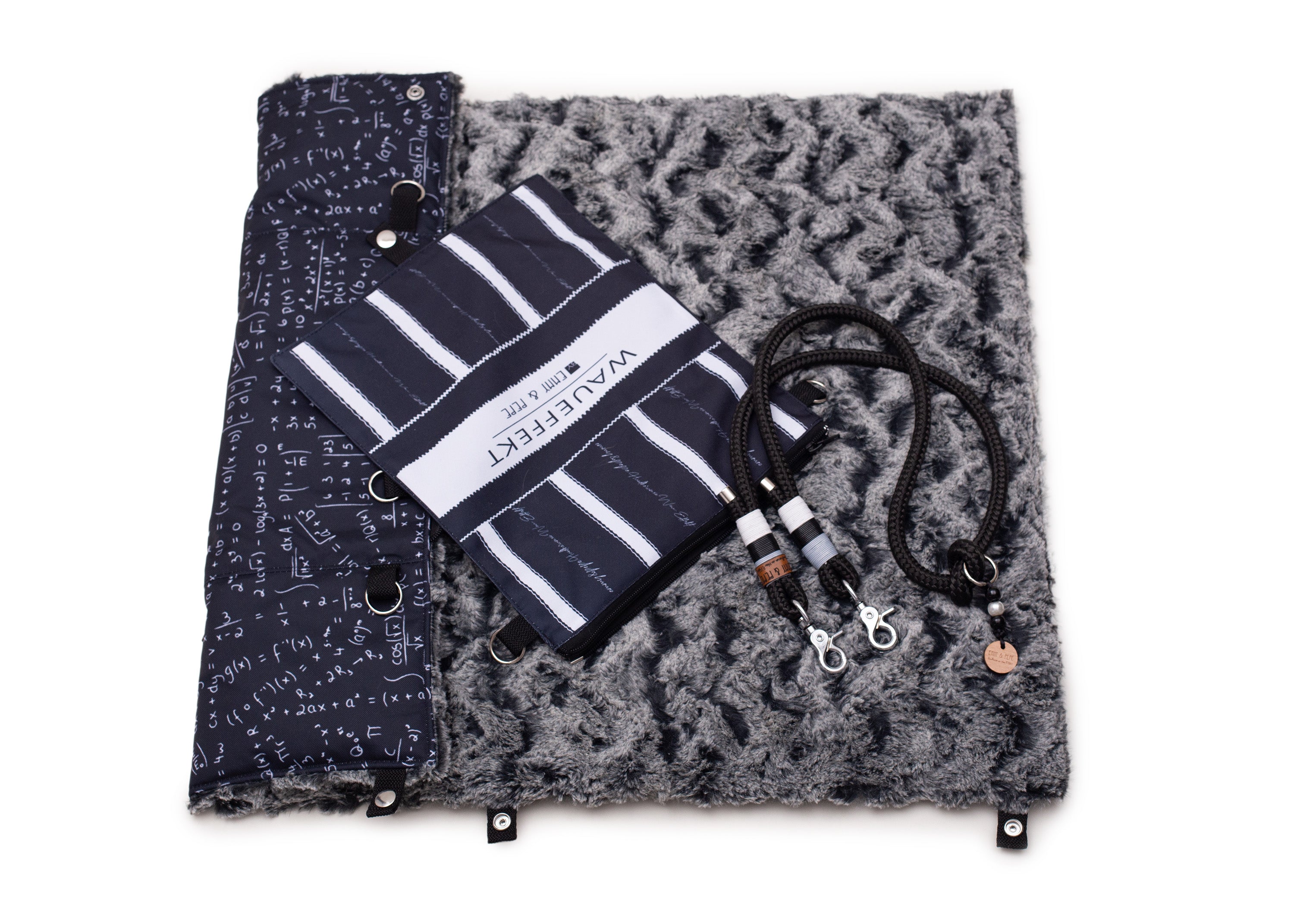 Wau-Backpack Hundereisedecke aufgeklappt Numbers S (80x60cm),M (100x80cm) Dark Slate Gray