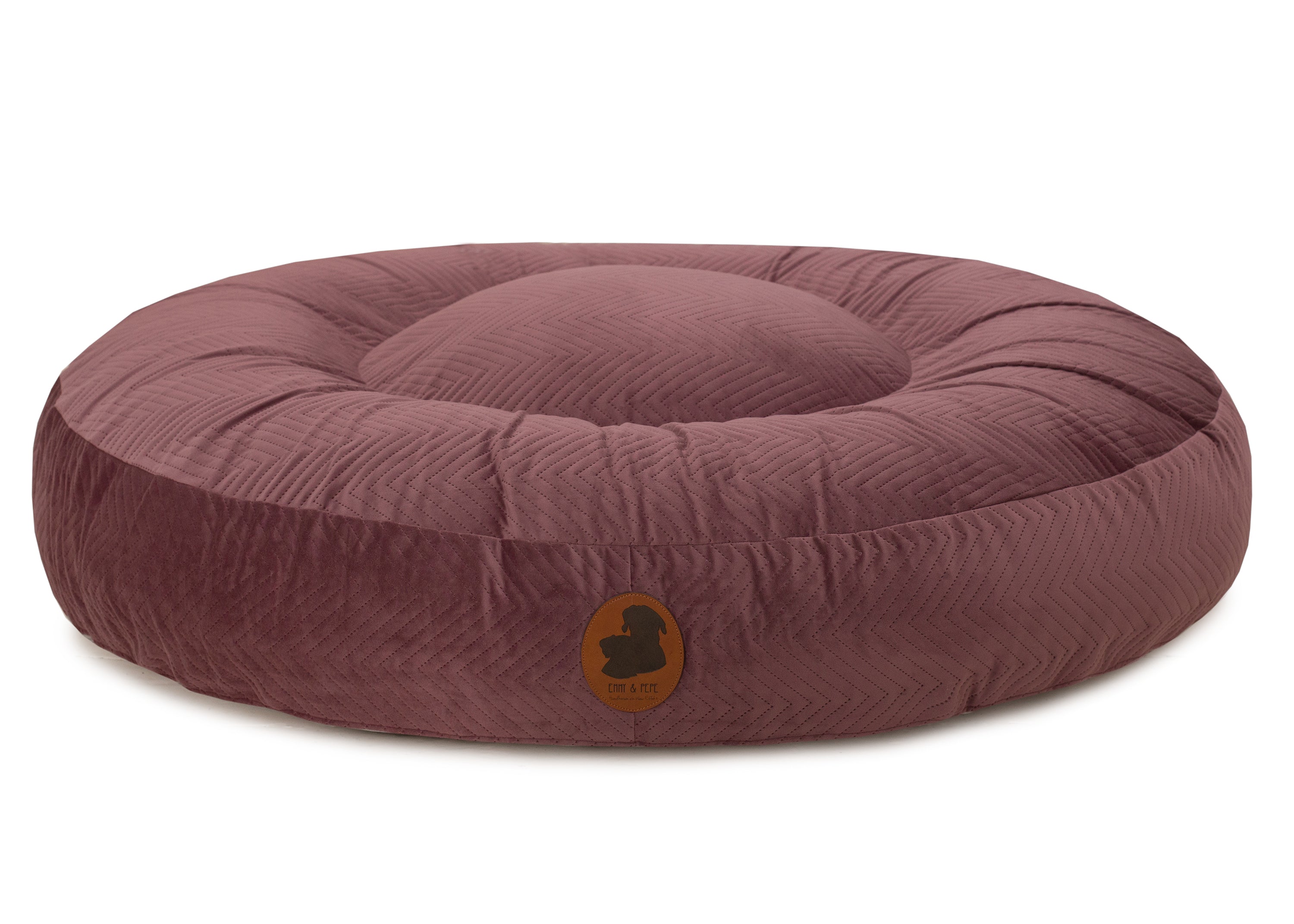 Wau-Bed ZickZack Mauve / Oval / S (80x60cm),Mauve / Oval / M (100x80cm),Mauve / Oval / L (120x100cm),Mauve / Oval / XL (140x120cm) Dim Gray