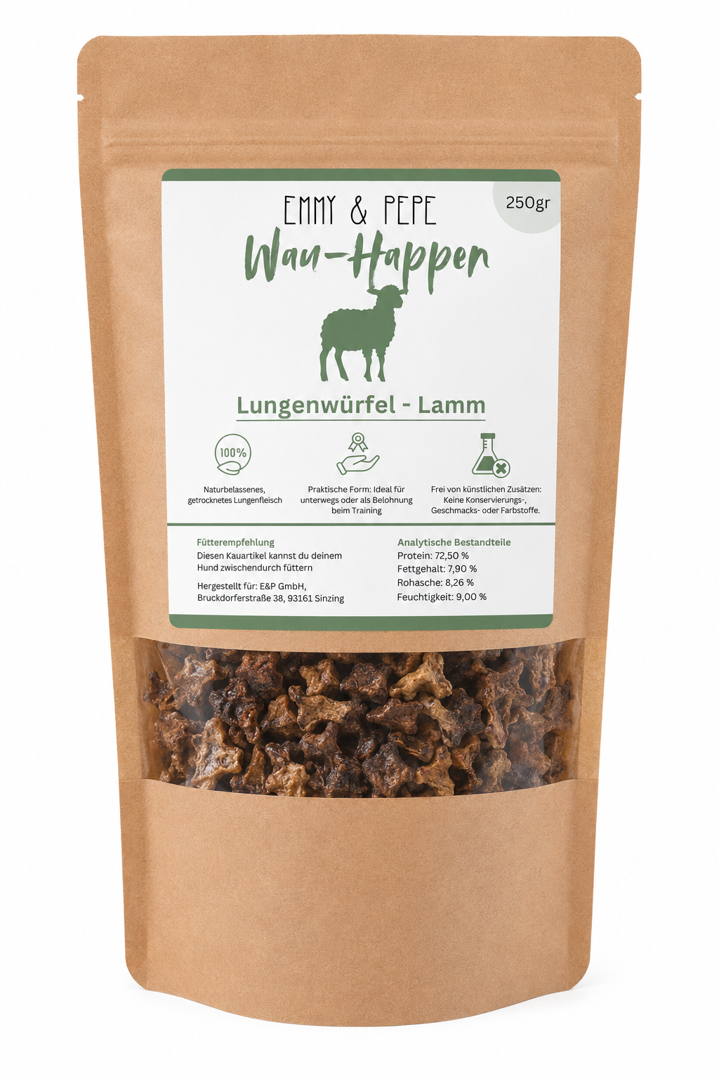 Wau-Happen Lungenwürfel Lamm