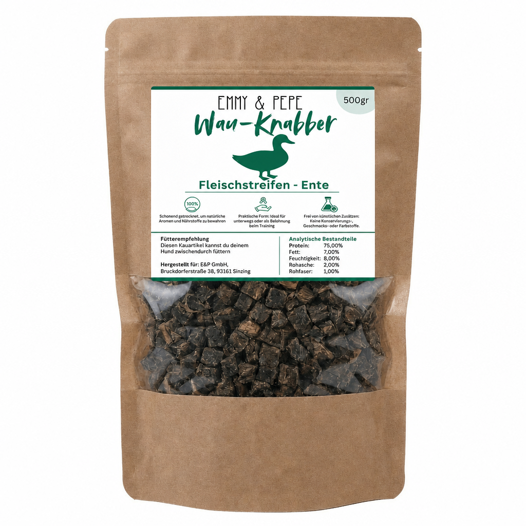 Wau-Knabber Entenfleisch-Streifen 500g