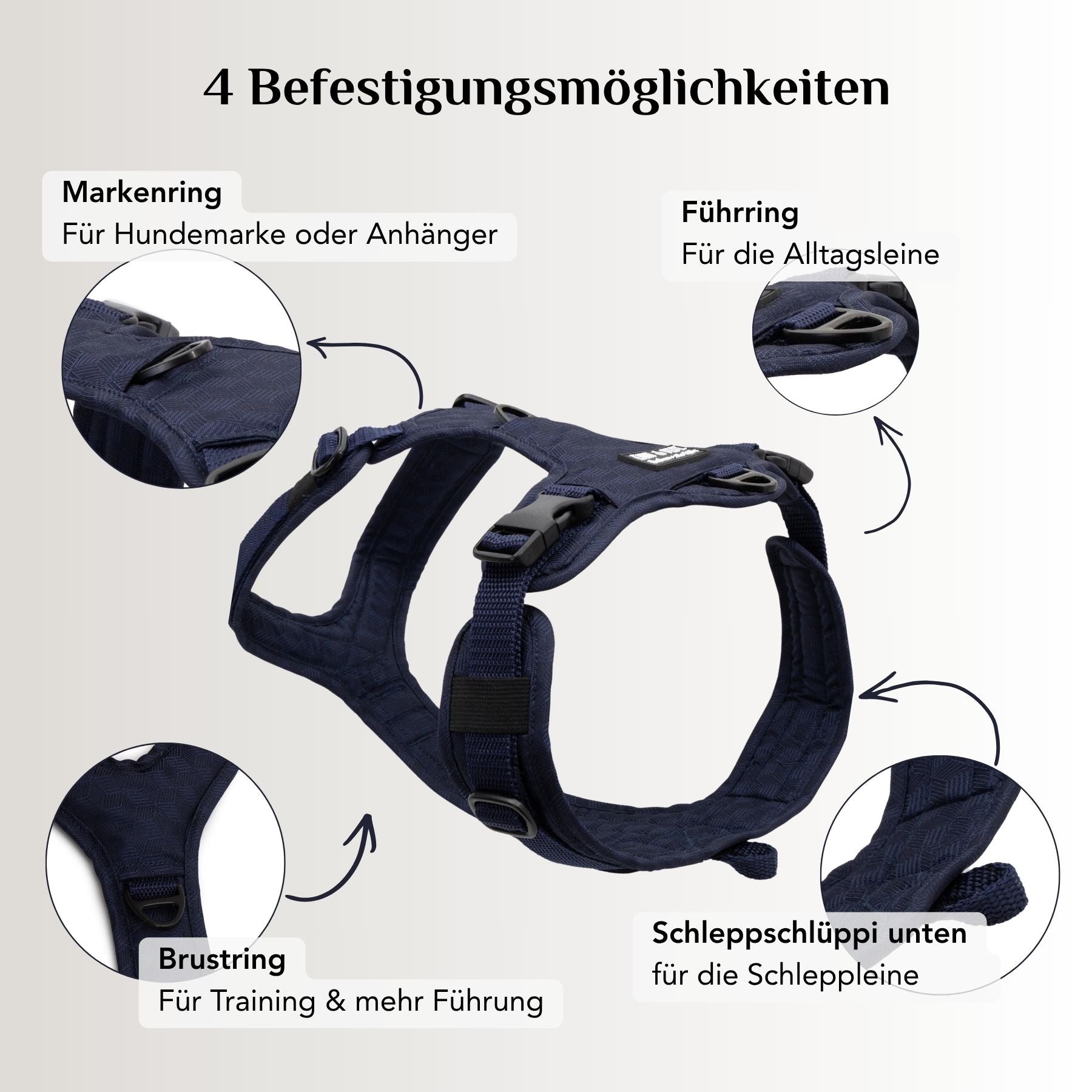 Hundegeschirr Midnight