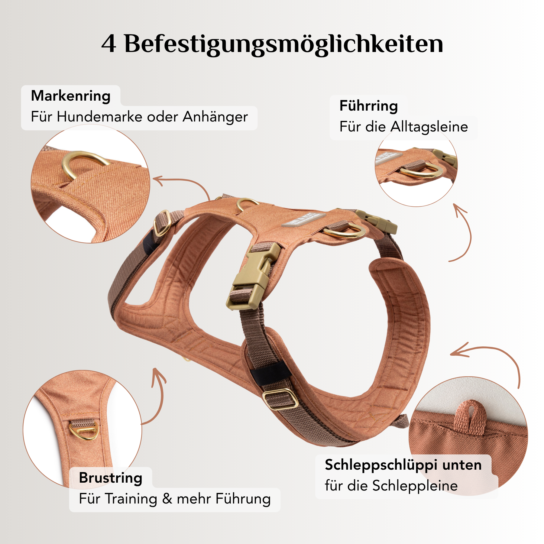 Hundegeschirr Cinnamon