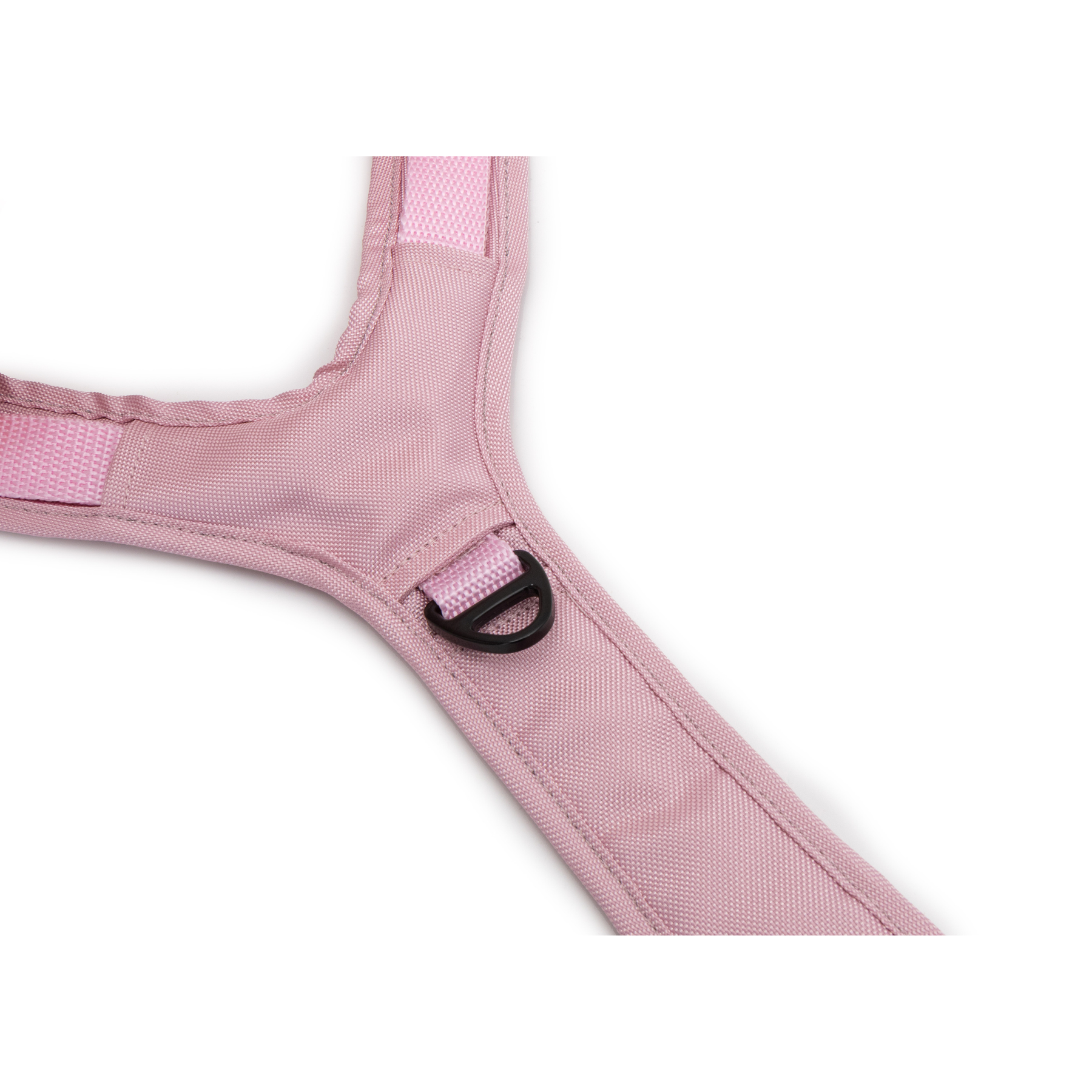 Emmy & Pepe Wau-Move Hundegeschirr Rosi, Detailansicht Brustring mit D-Ring in Rosa