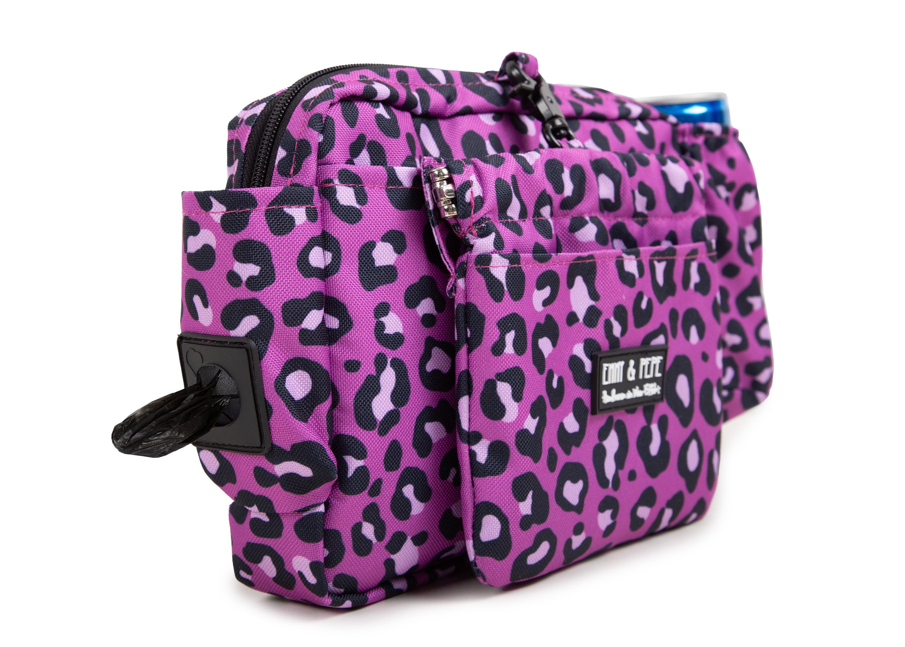 Wau-Pack große Gassitasche, Modell Leo Fuchsia - mit praktischem Kotbeutelspender