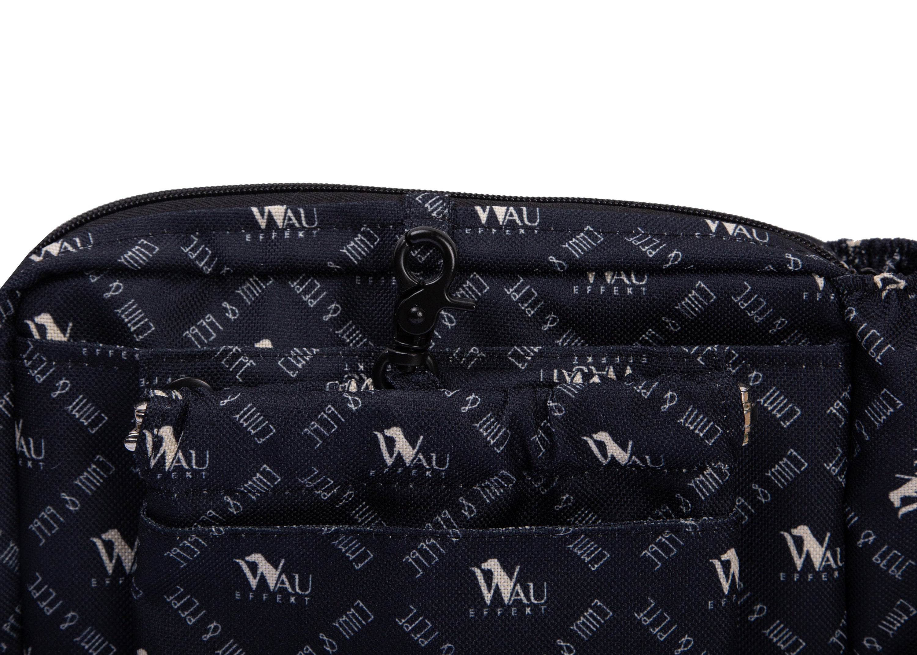 Wau-Pack große Gassitasche "Wau-Effekt" schwarz mit kleinen Logos