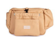 Wau-Pack große Gassitasche, Modell  Wildleder Mustard, Gurtlänge  S (60-85cm),M (80-110cm),L (100-145cm) - bei jedem Spaziergang alles dabei