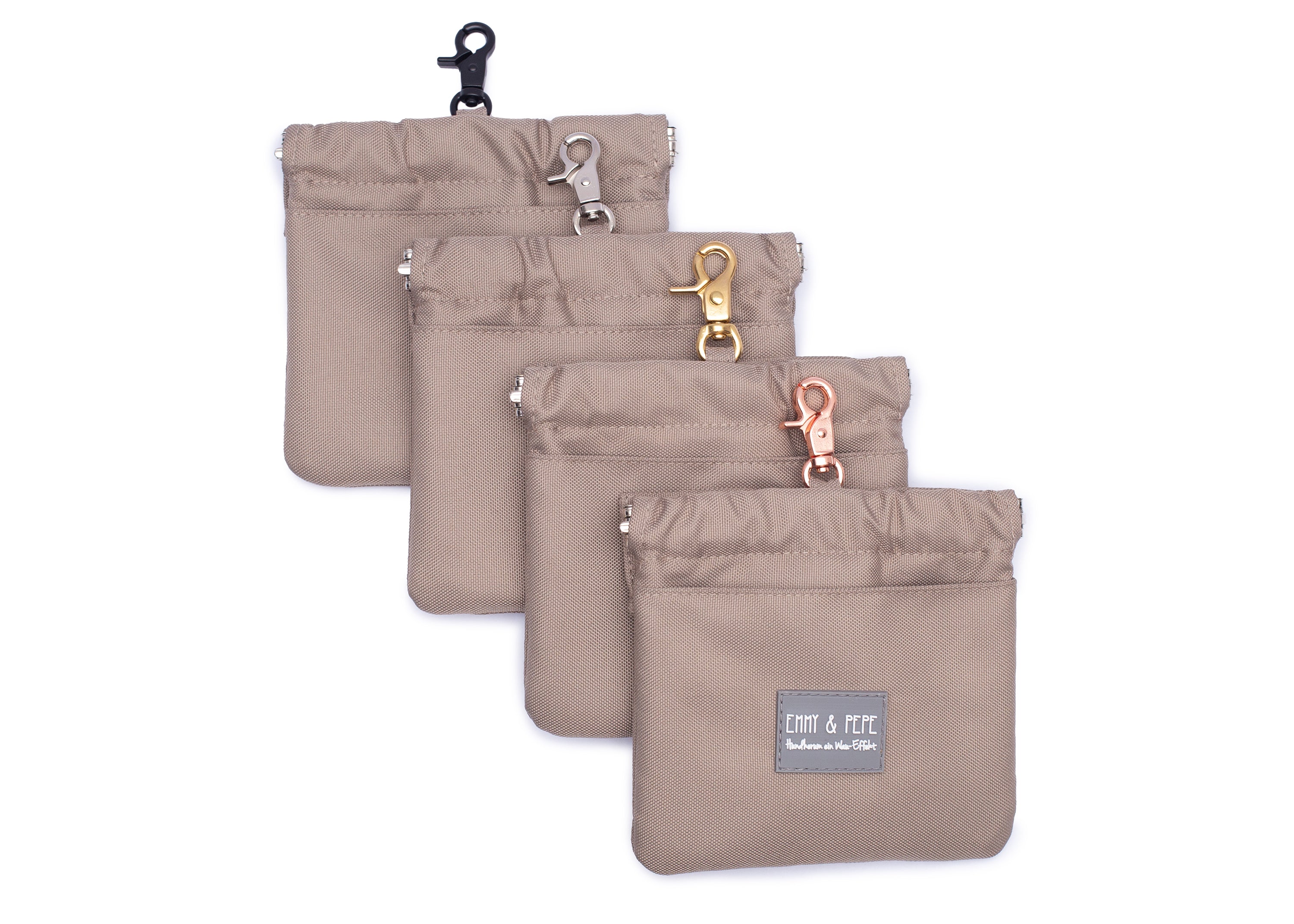 Wau-Pocket Taupe Leckerlitasche, passend zu den Wau-Packs, tausche die Pocket aus und kreiere einen neuen Look