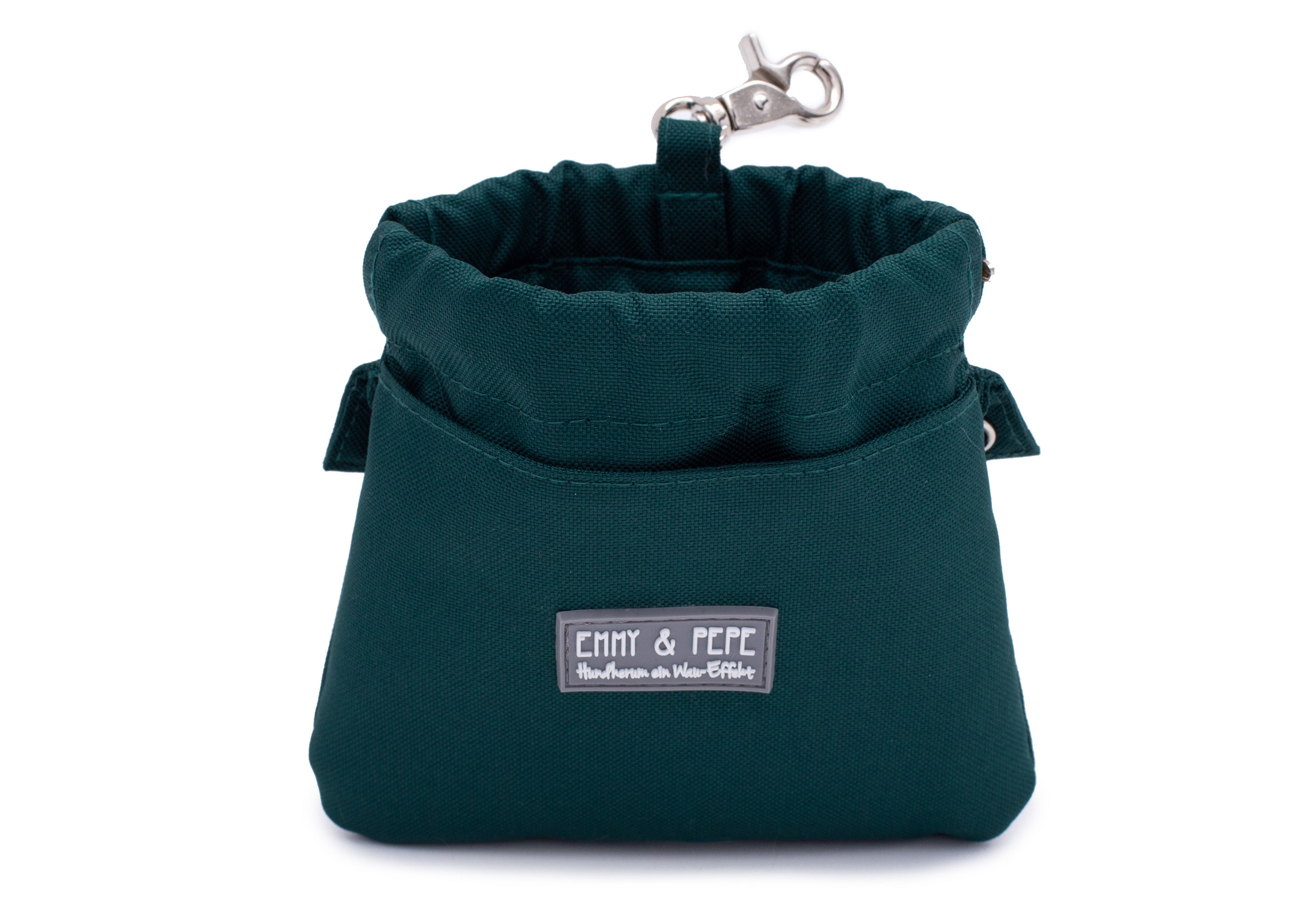 Wau-Pocket Dunkelgrün Leckerlitasche, passend zu den Wau-Packs, tausche die Pocket aus und kreiere einen neuen Look