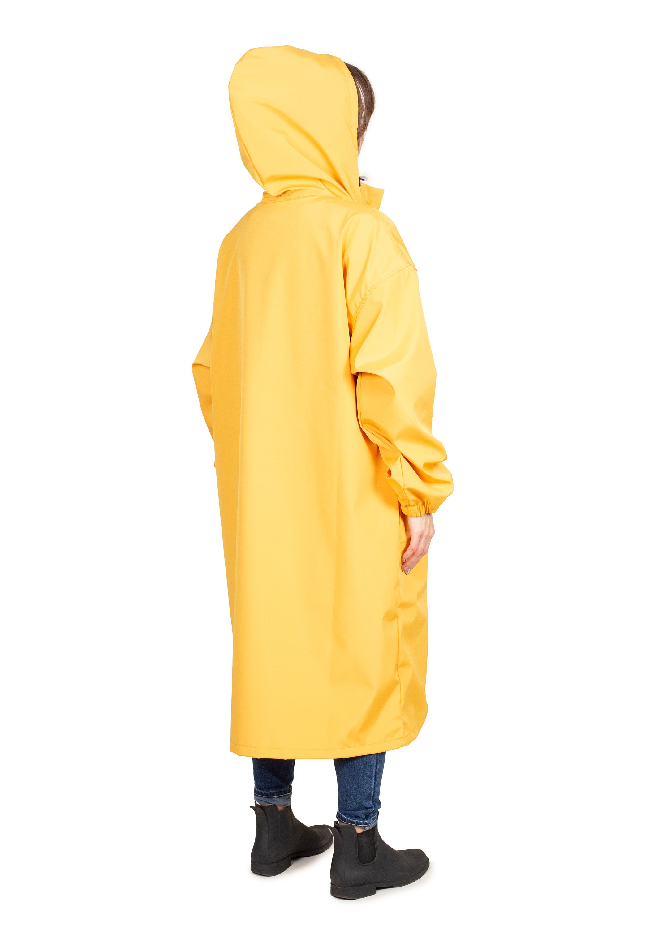 Wau-Poncho Regenponcho für jeden Spaziergang, Modell in Farbe Mint - mit verstellbarer Kapuze