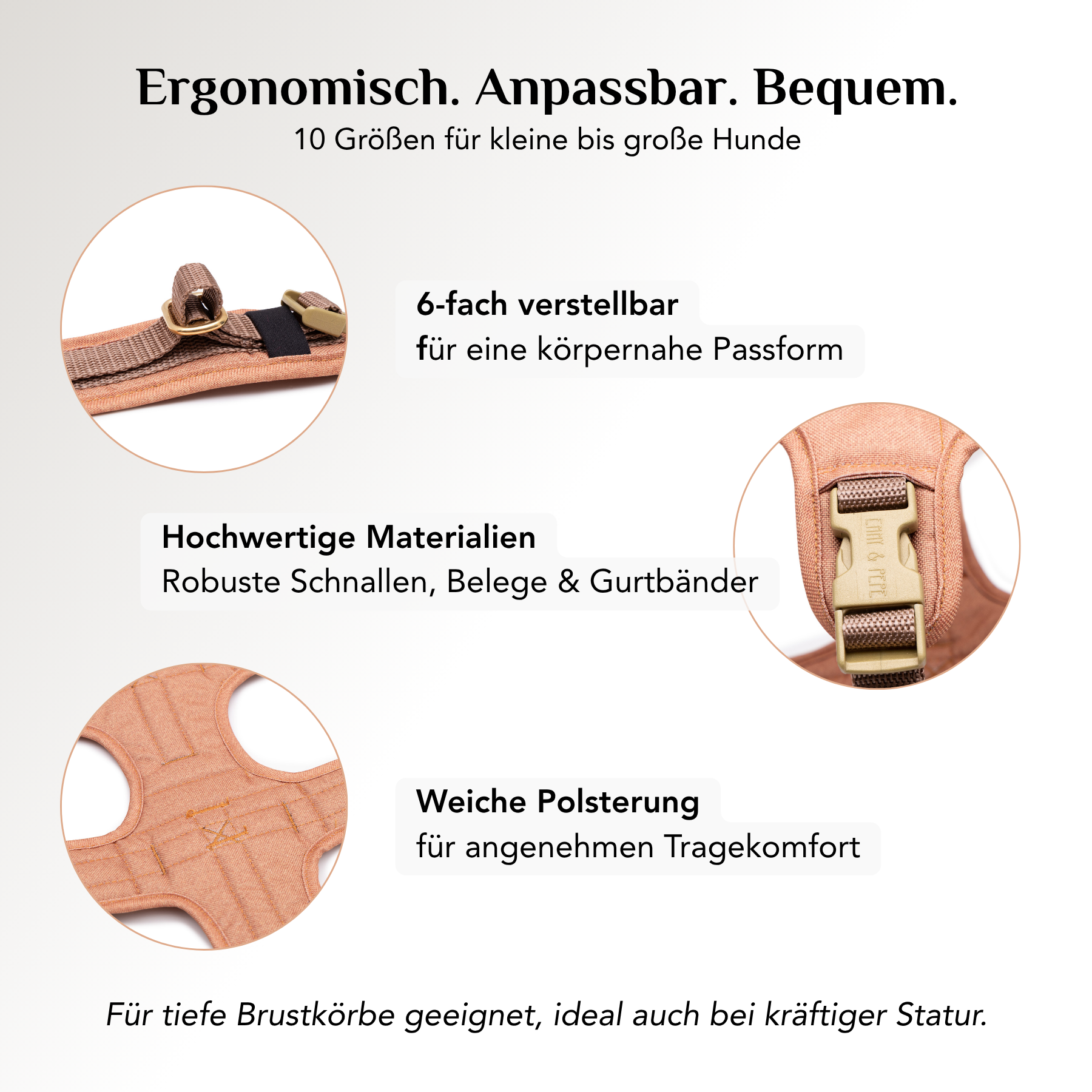 Wau-Safety Sicherheitsgeschirr Cinnamon