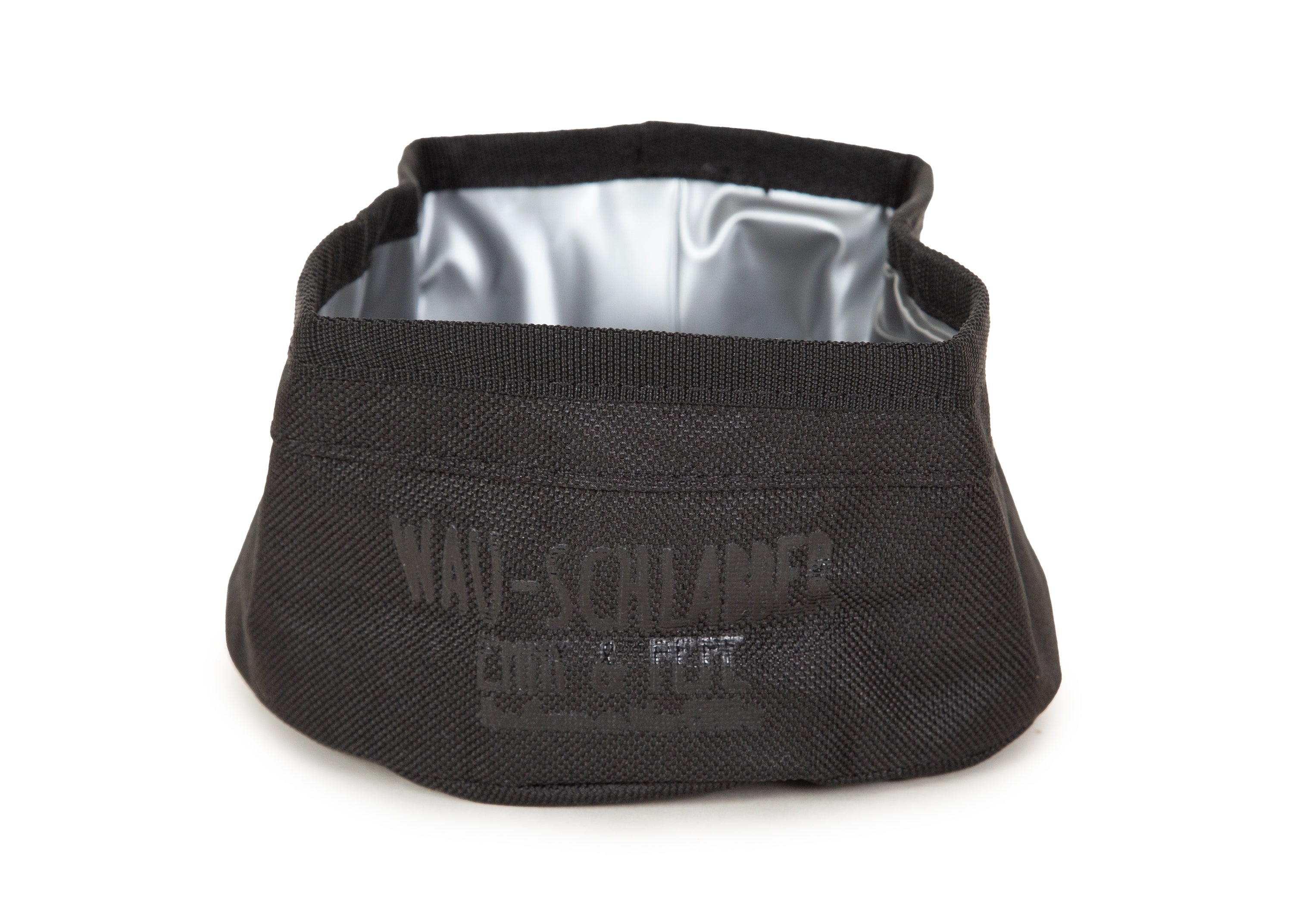 Wau-Schlabber faltbarer Futternapf Black in Schwarz praktisch für unterwegs