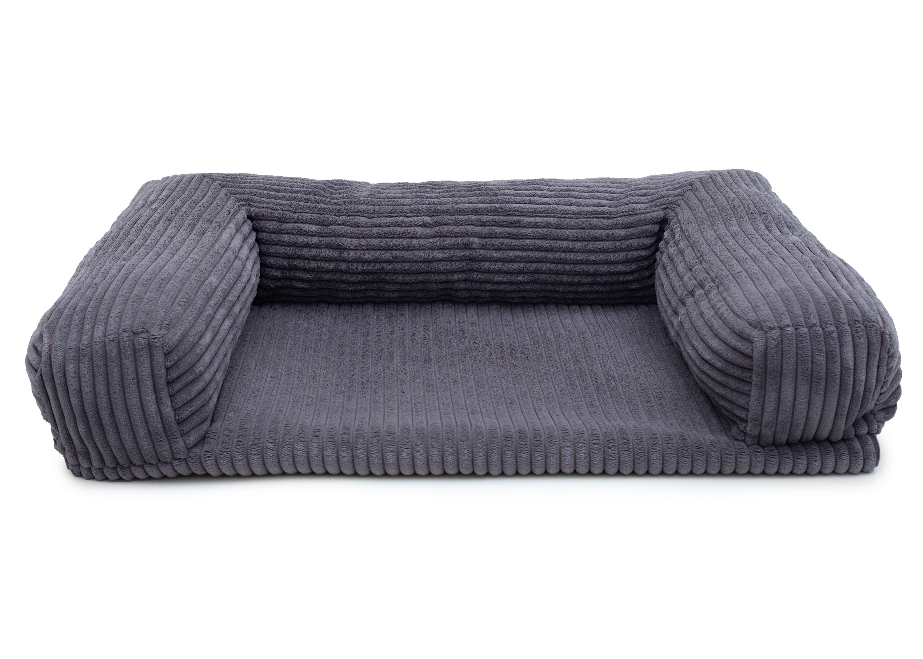 Wau-Sofa, Sofaauflage mit Rand, Cord Dark Grey - in verschiedenen Größen