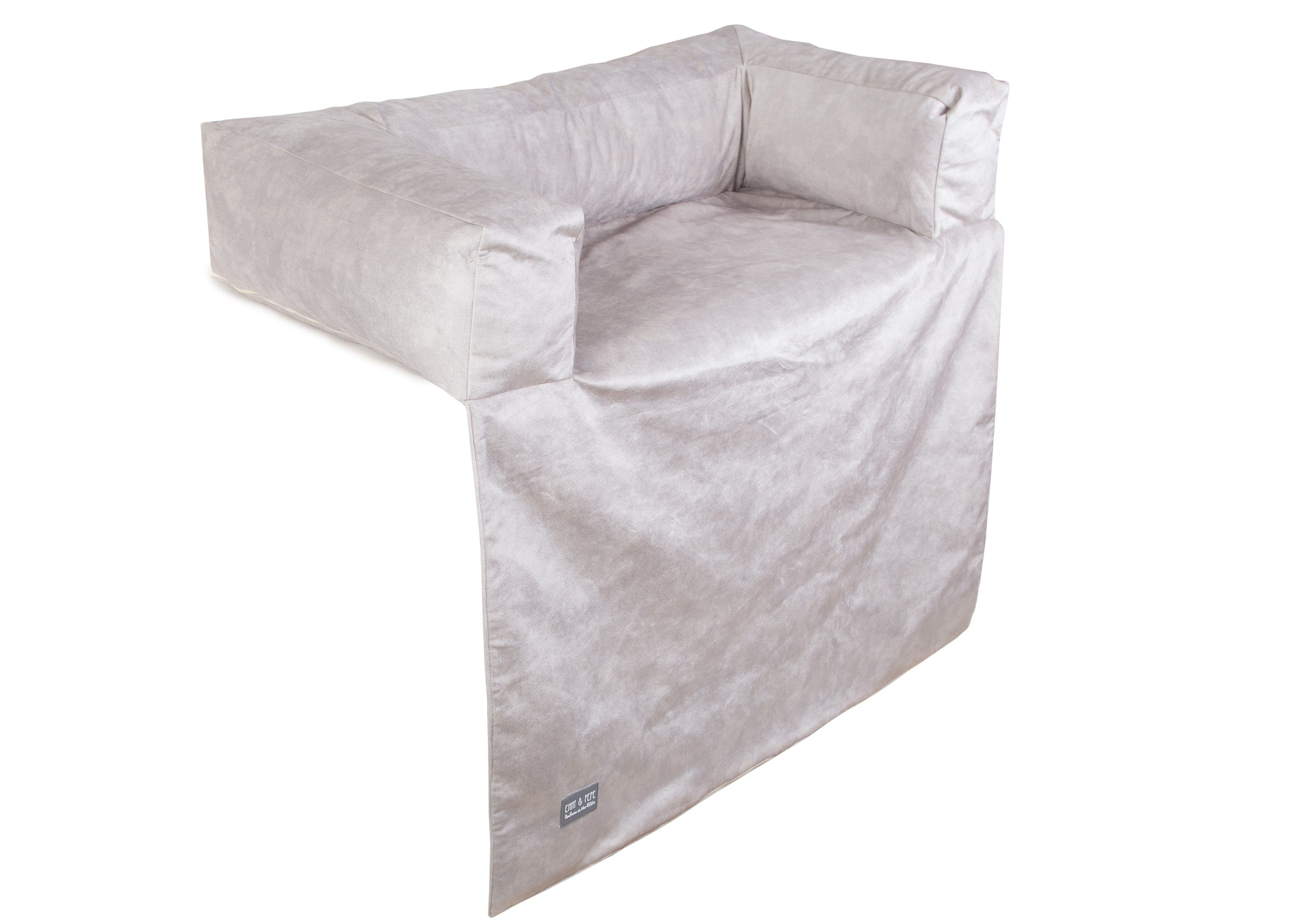 Wau-Sofa Pets Friendly Taupe Sofaauflage mit Rand in verschiedenen Größen