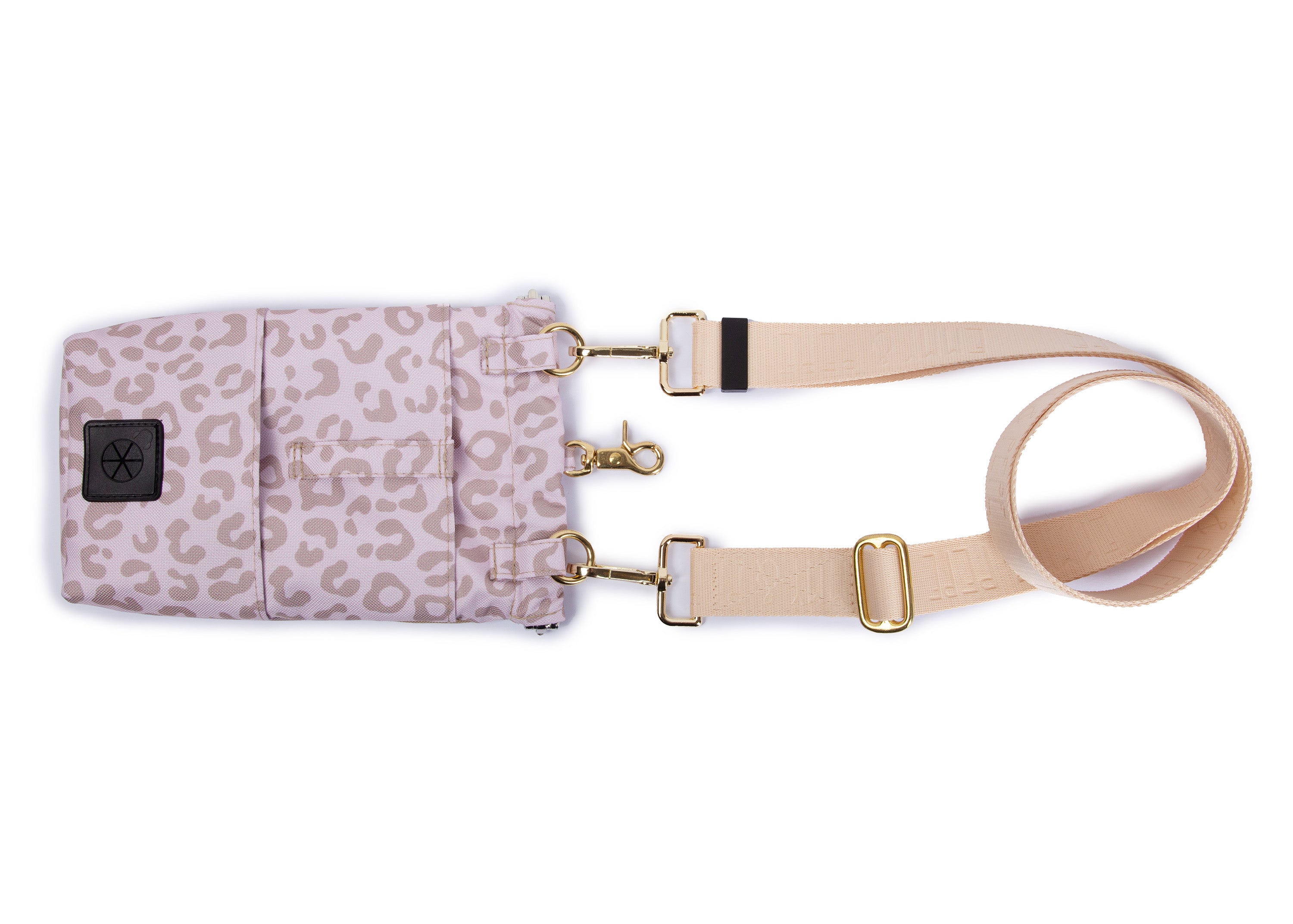 Gassitasche Wau-to-go, Modell Leo Creme, modisches Leo-Muster mit Kotbeutelspender