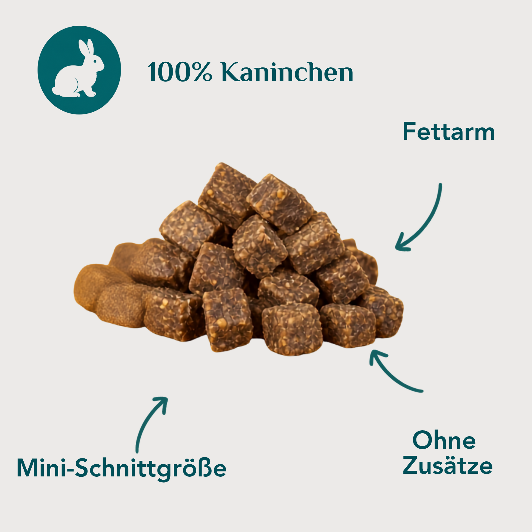 Wau-Happen Kaninchenfleisch-Miniwürfel USP