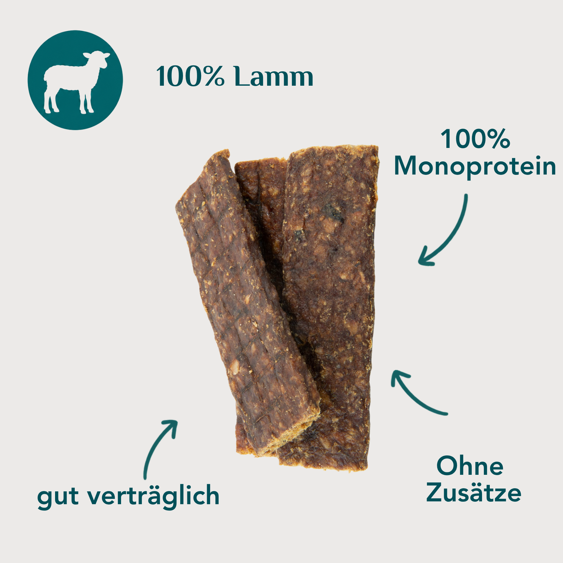 Wau-Stangerl Lammfleisch-Streifen
