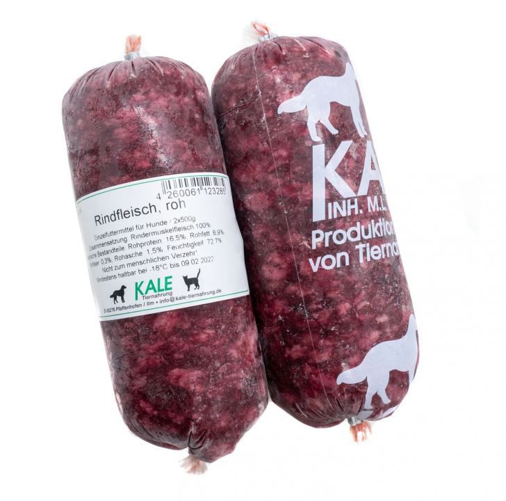 KALE Raw Beef 2x500g