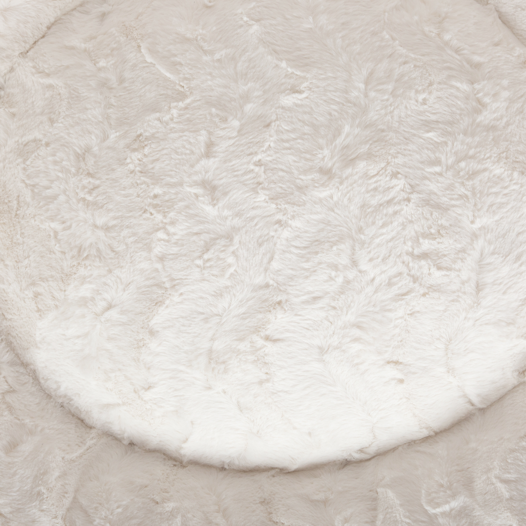orthopaedisches Hundebett Wau-Bed Wild Wave für Hunde Detailbild des Stoffes in der Farbe Creme von EMMY & PEPE