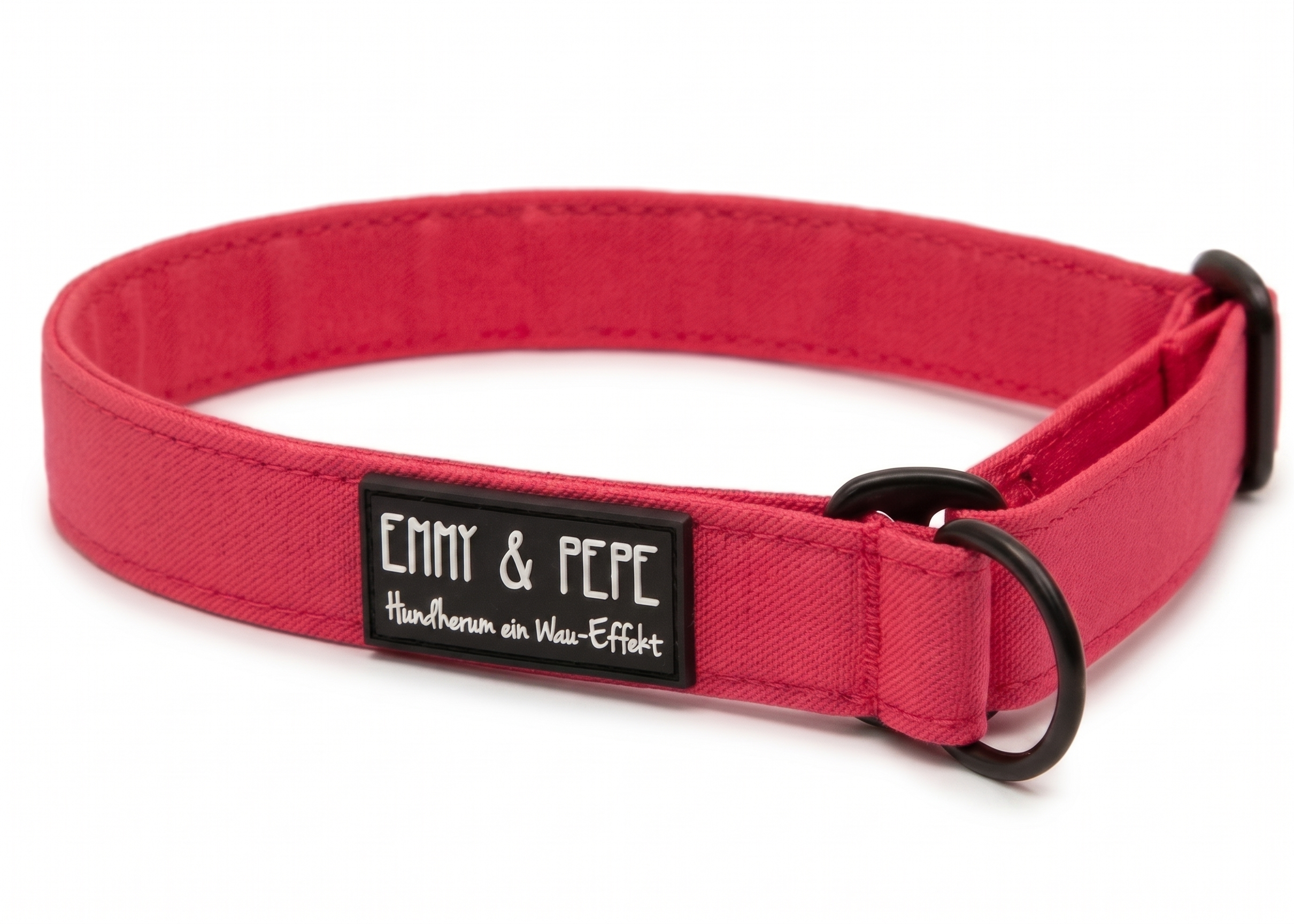 Wau-Move Zugstopp Halsband Neonpink freigestellt