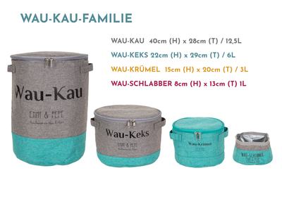 Wau-Krümel Futtersack Bordeaux