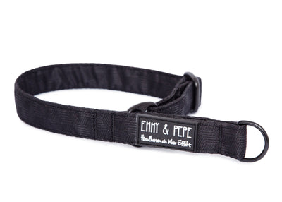 Zugstopp-Halsband Farbe Fröhliches Schwarz 1.5cm,2cm,3cm,4cm Dark Slate Gray