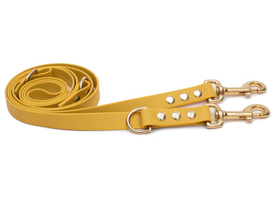 Biothane leash, sun yellow