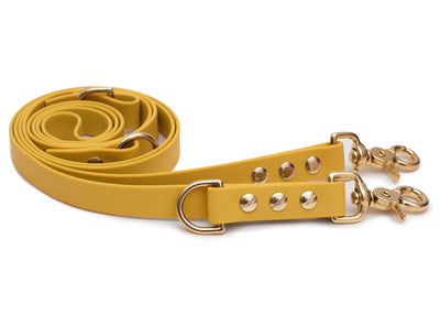 Biothane leash, sun yellow