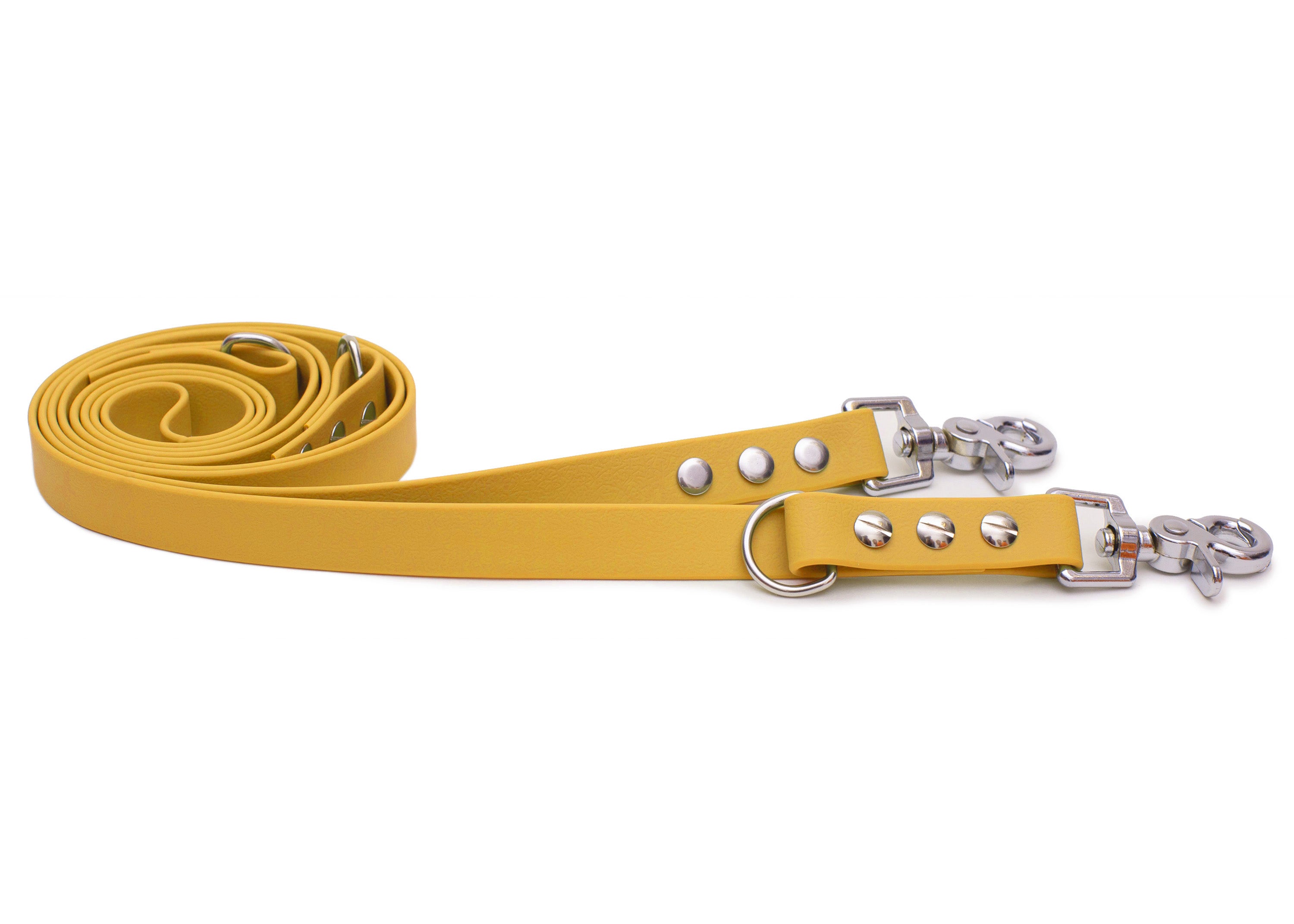 Biothane leash, sun yellow